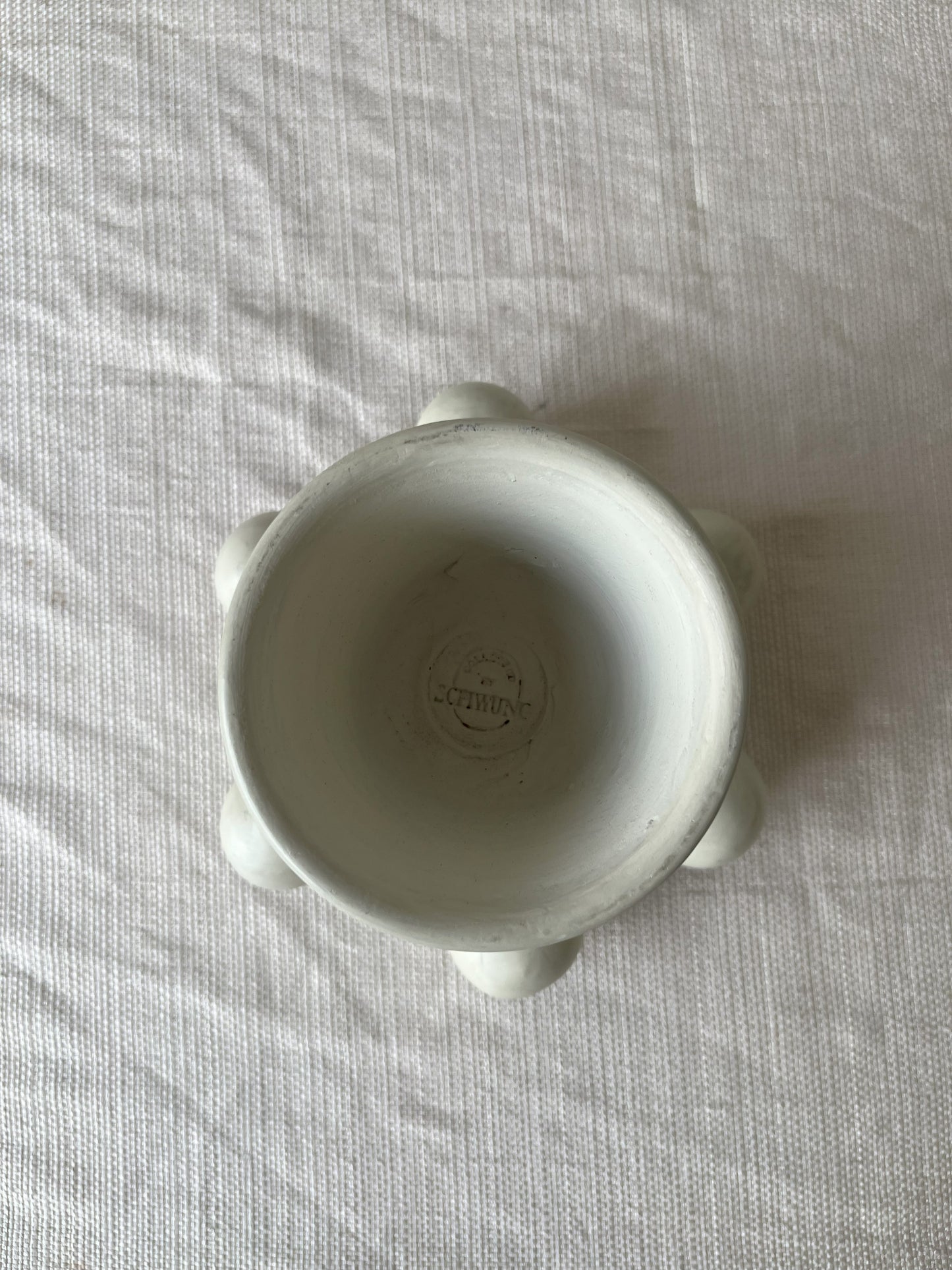 Handmade Eggshell Ceramic Sculptural Vase – Modern Abstract Design