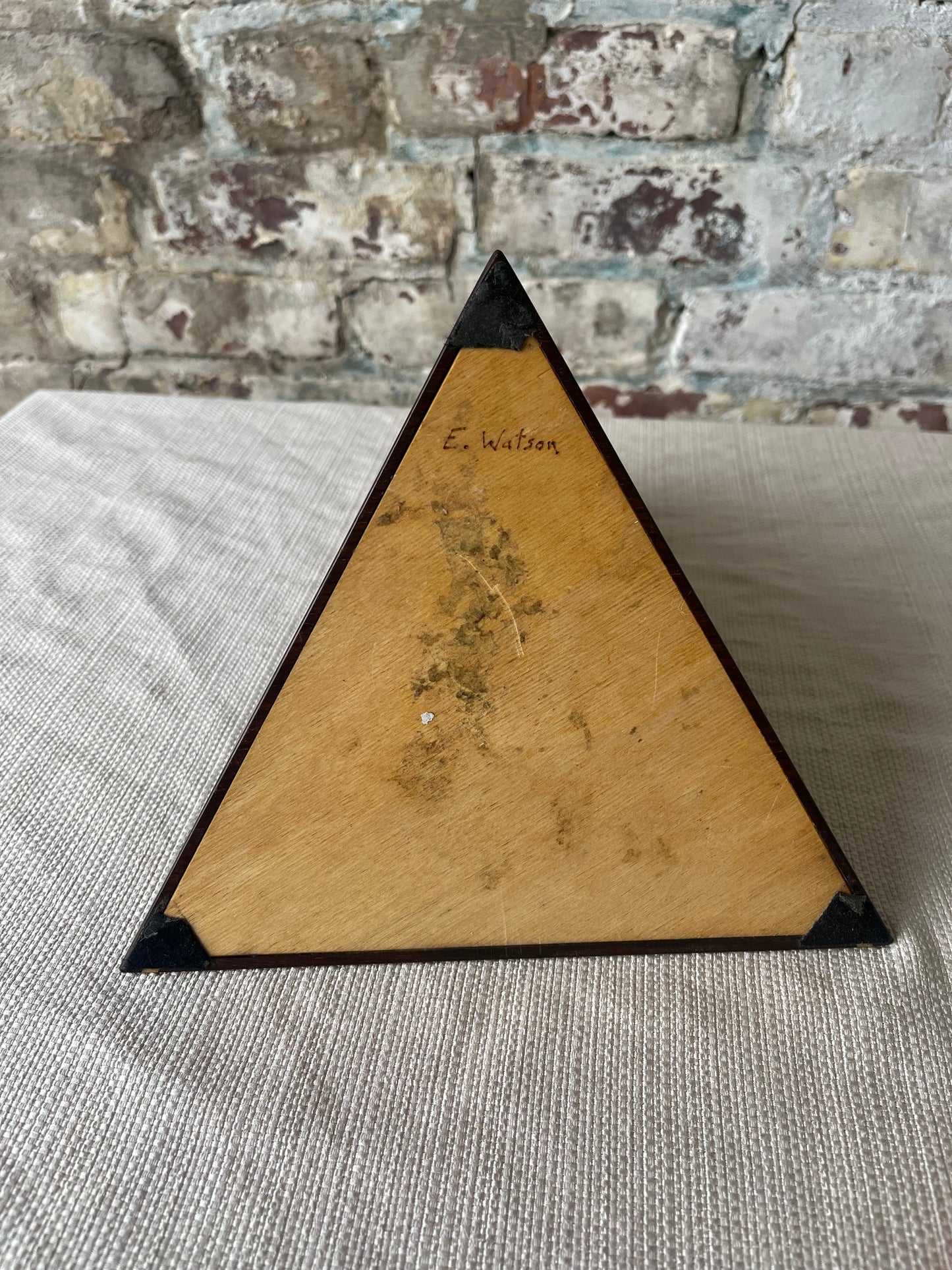 Handcrafted Wooden Pyramid Storage Box – Unique Stacking Design