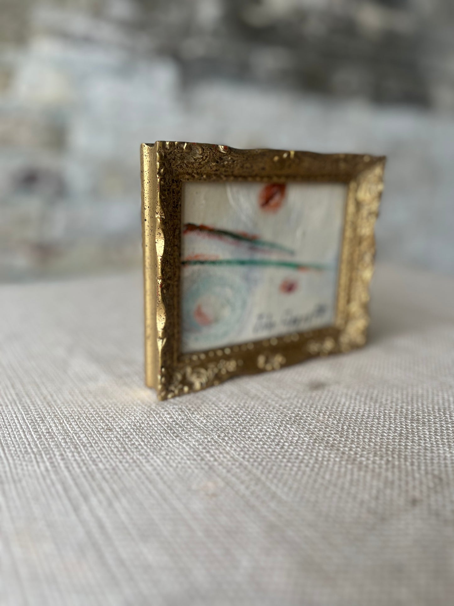 Small Abstract in Gold Frame