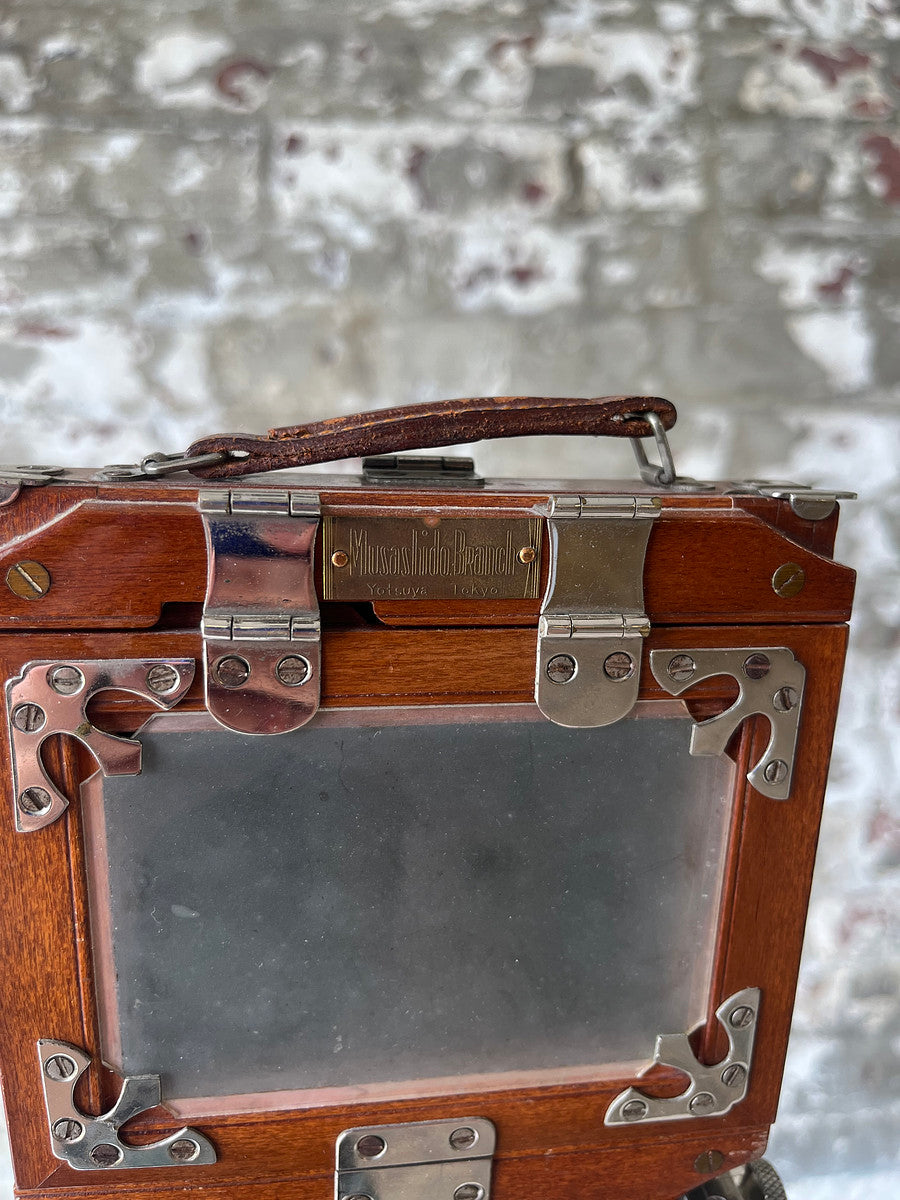 Vintage Wista Field 45 Wooden Large Format Camera on Extendable Tripod