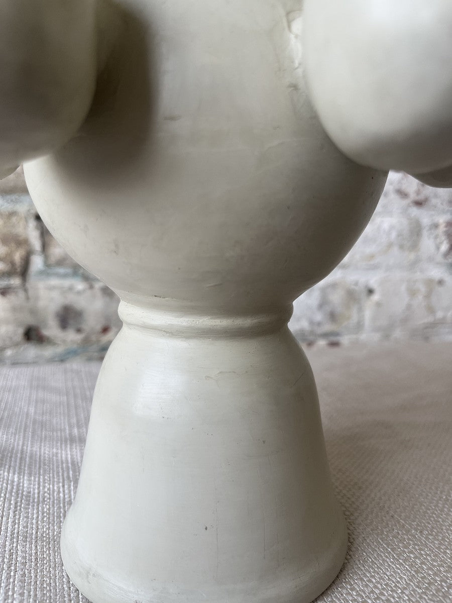 Handmade Eggshell Ceramic Sculptural Vase – Modern Abstract Design