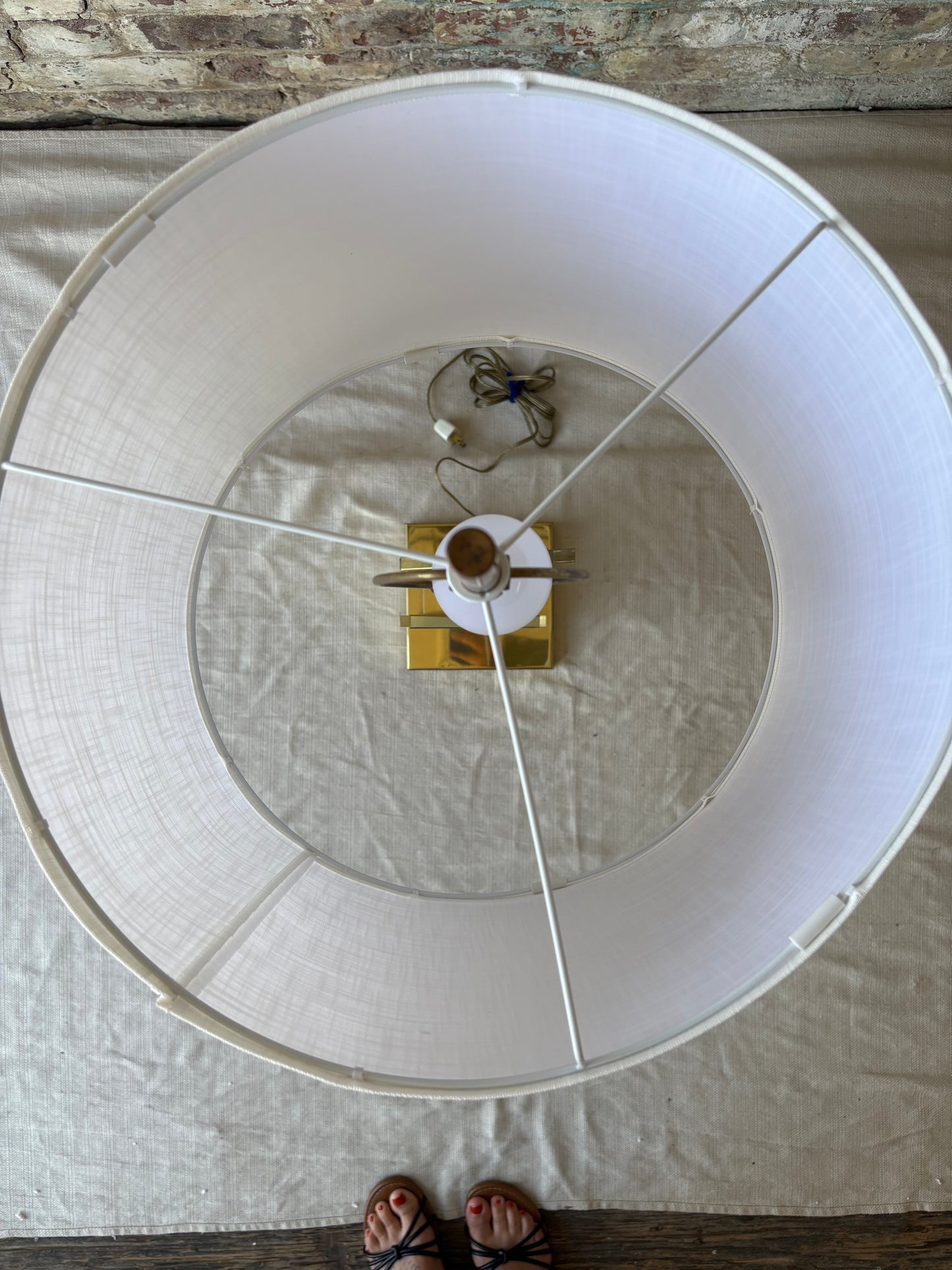 Brass & Acrylic Table Lamp