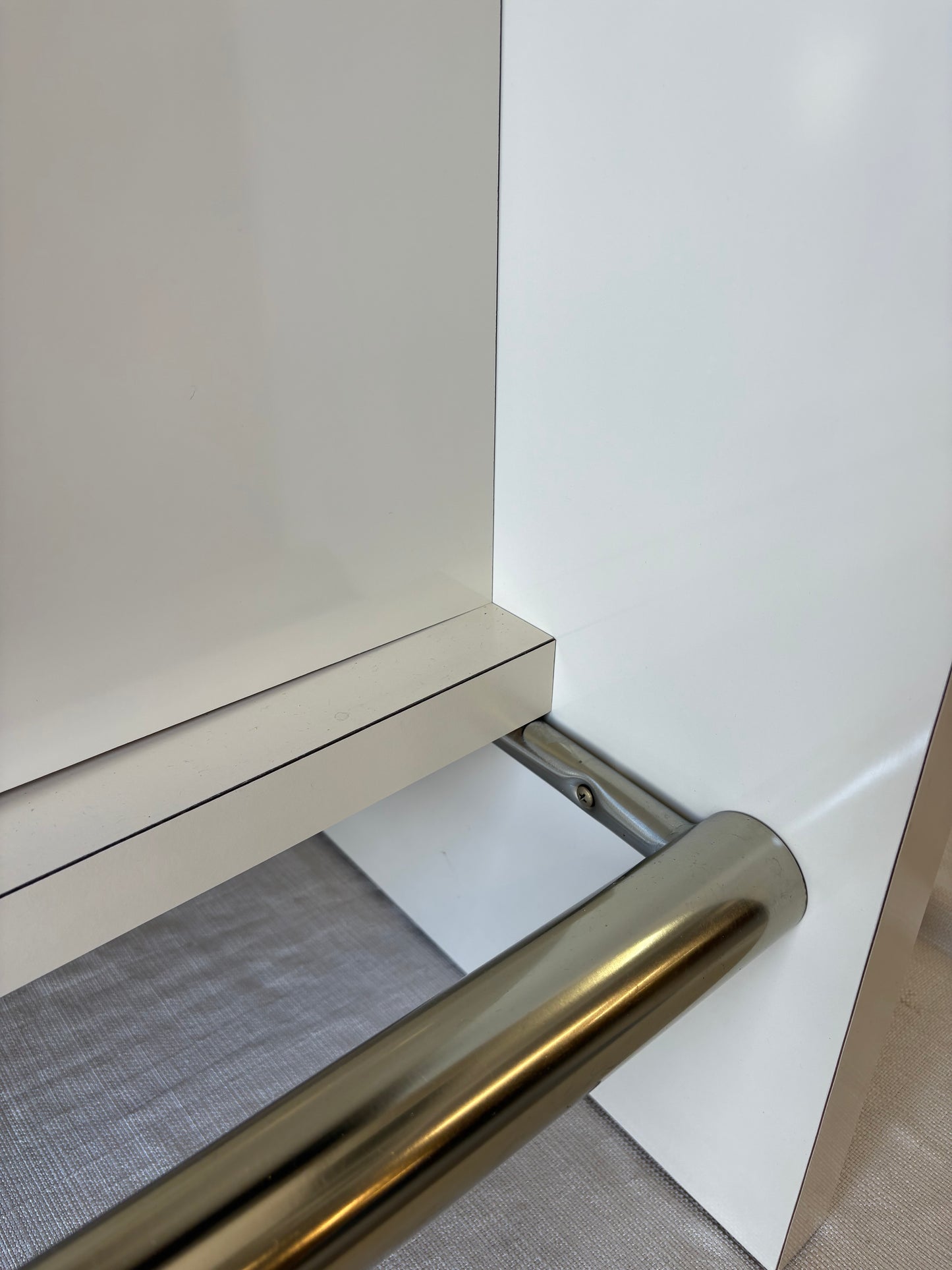 Beige Vinyl Tufted Bar with Matching Swivel Stools