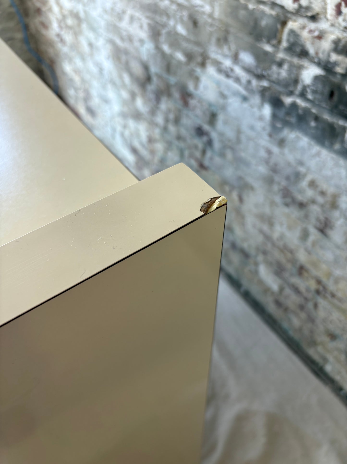 Beige Vinyl Tufted Bar with Matching Swivel Stools