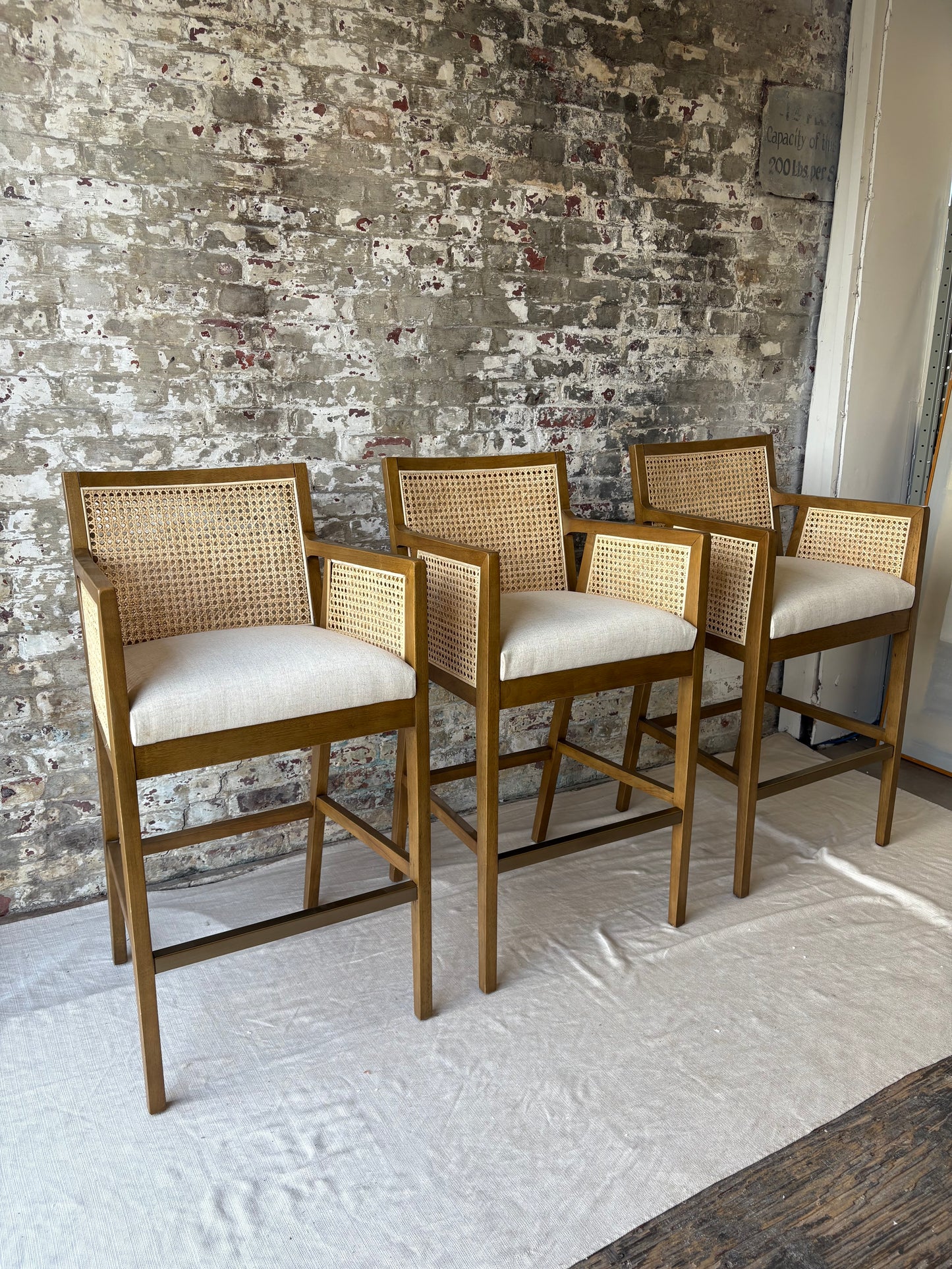 Brass Counter Stools (3)