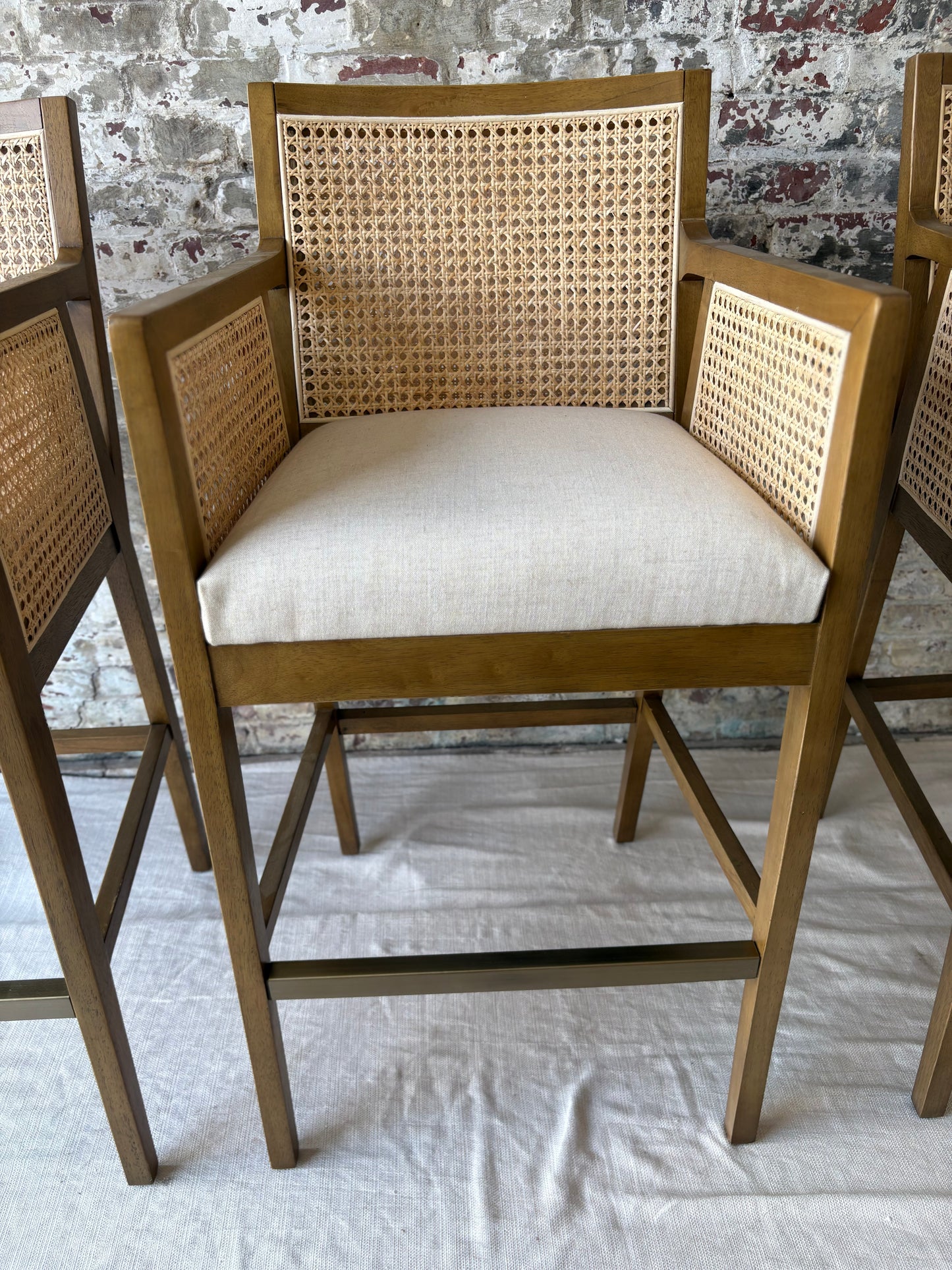 Brass Counter Stools (3)