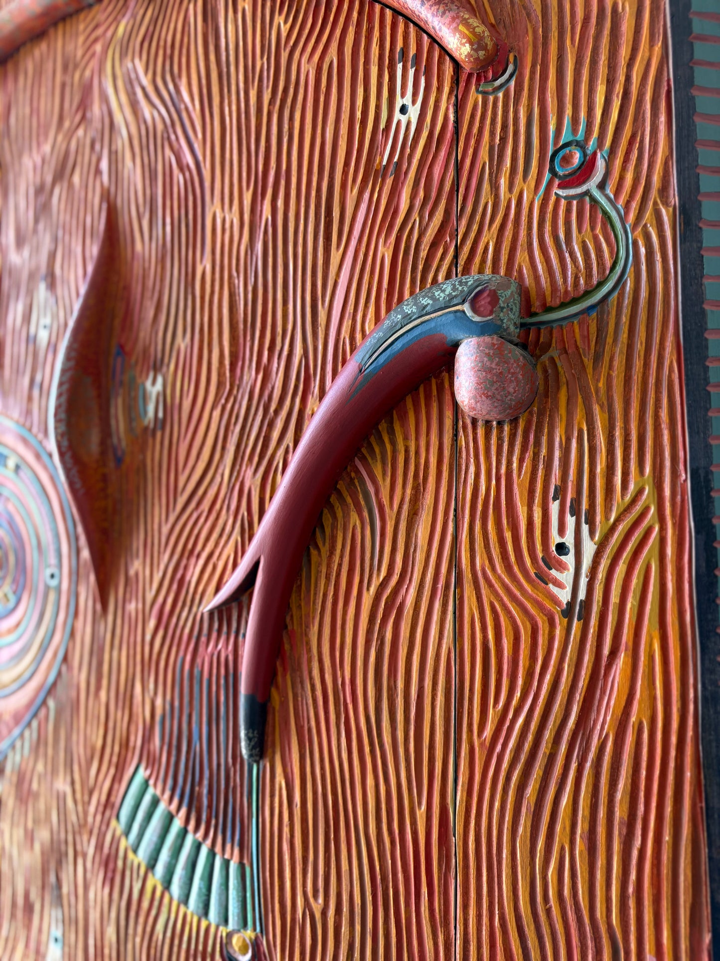 Tommy Simpson Cabinet – Hand-Carved, One-of-a-Kind Studio Masterpiece - "She's an Italian Evening"