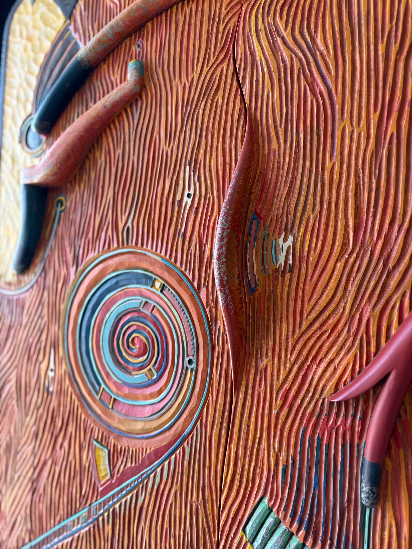 Tommy Simpson Cabinet – Hand-Carved, One-of-a-Kind Studio Masterpiece - "She's an Italian Evening"