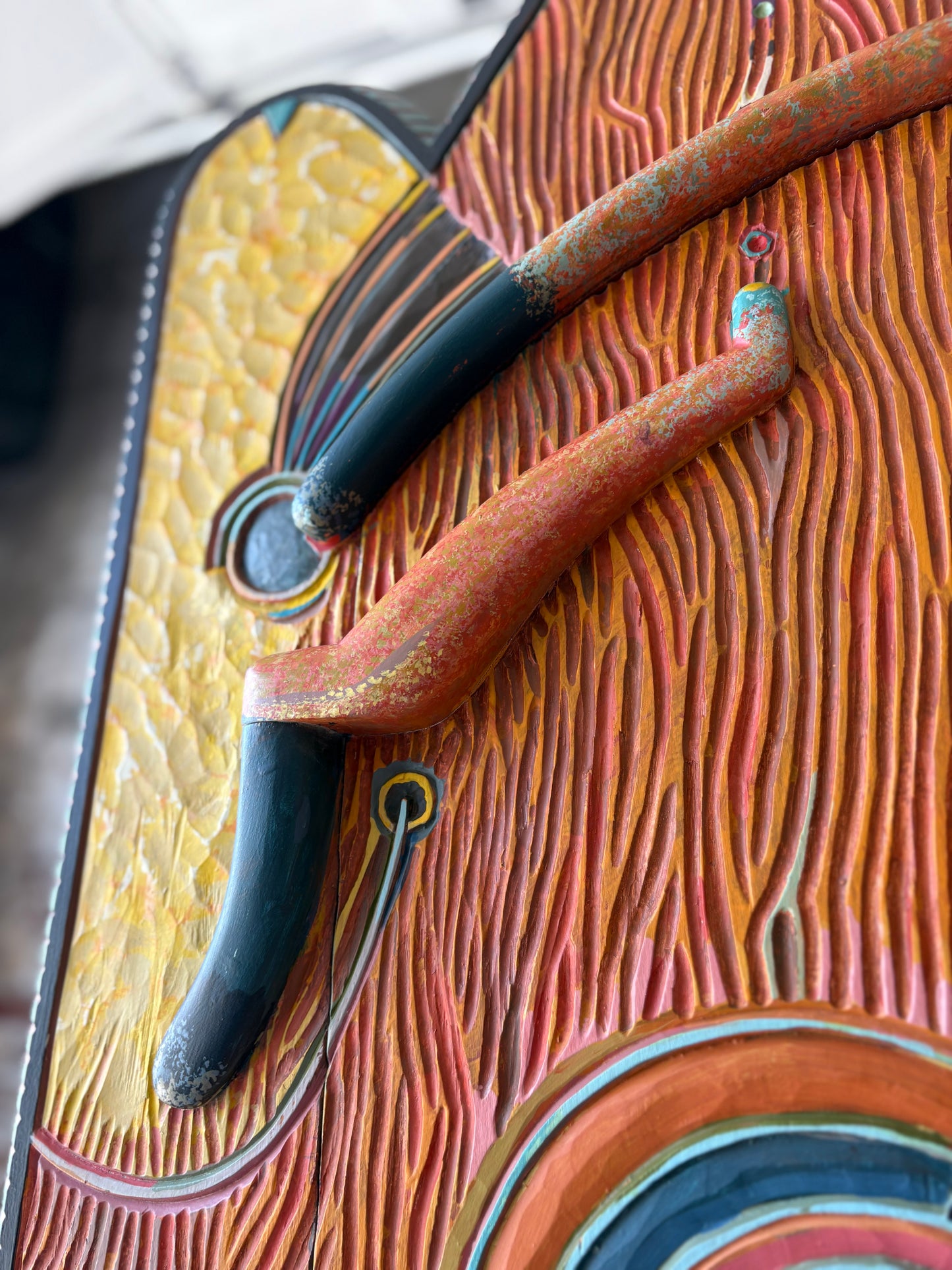 Tommy Simpson Cabinet – Hand-Carved, One-of-a-Kind Studio Masterpiece - "She's an Italian Evening"