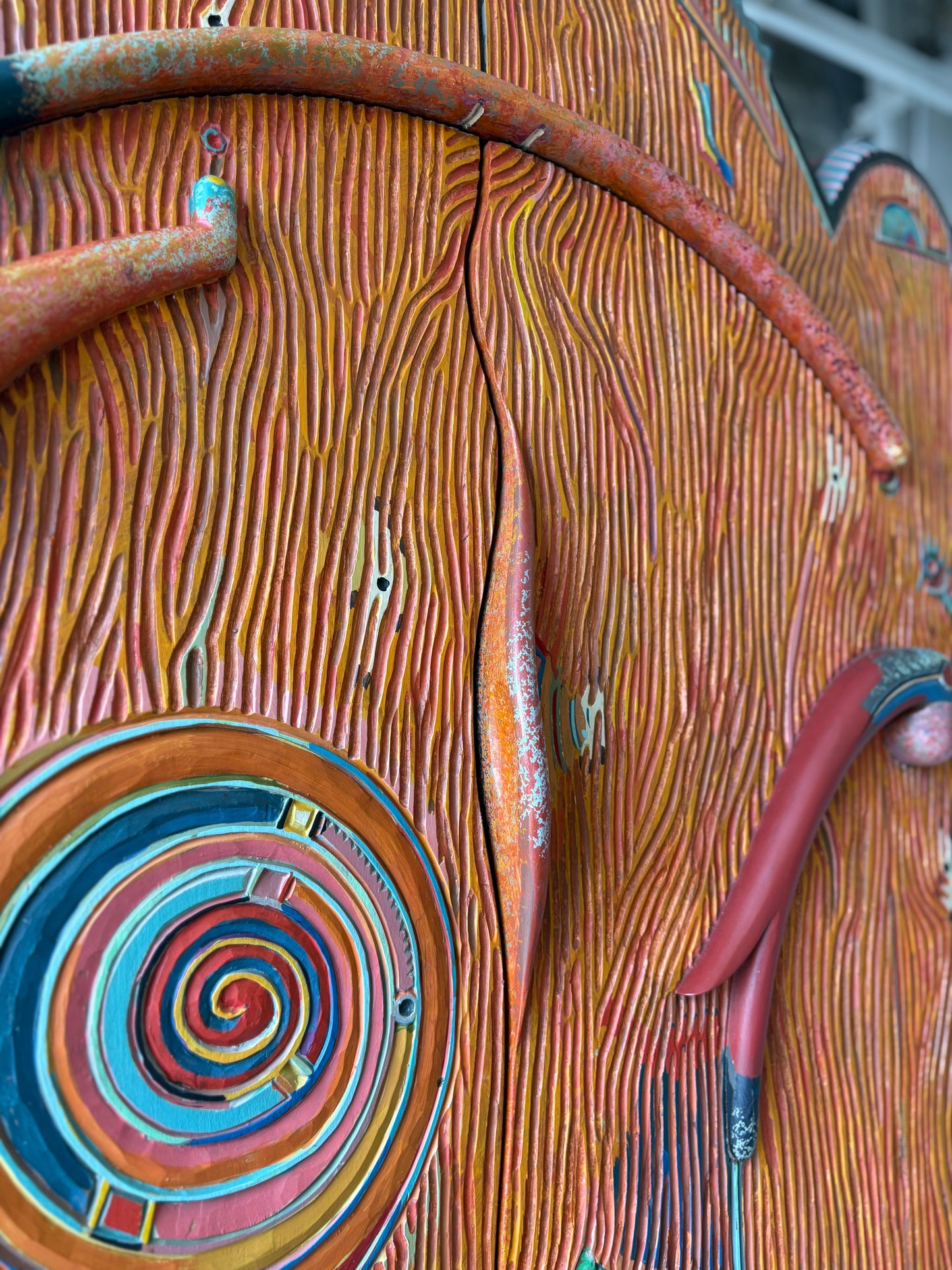 Tommy Simpson Cabinet – Hand-Carved, One-of-a-Kind Studio Masterpiece - "She's an Italian Evening"