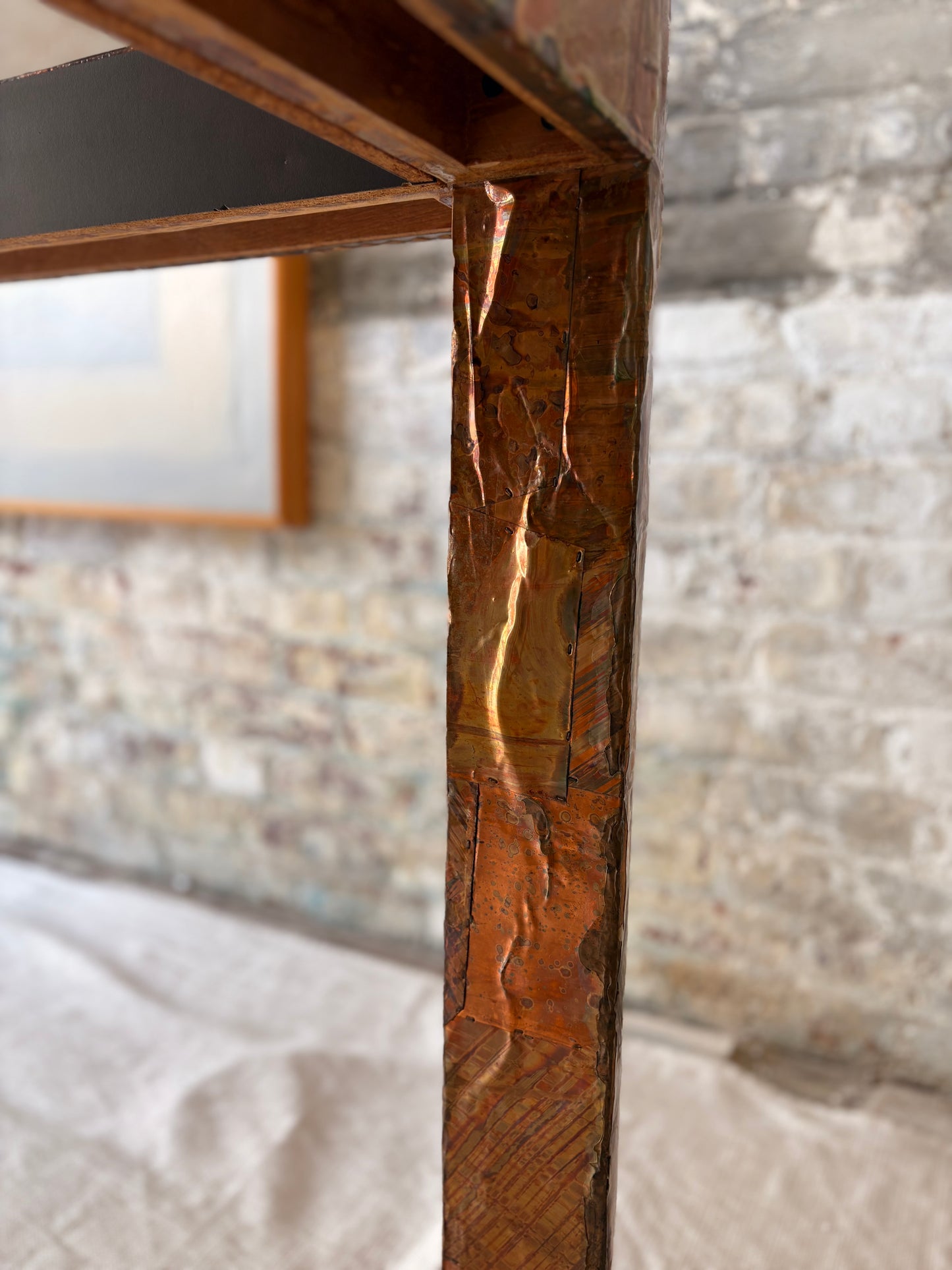 Paul Evans Smoked Glass Dining Table