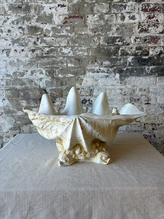 Vintage Monumental Shell Vessel