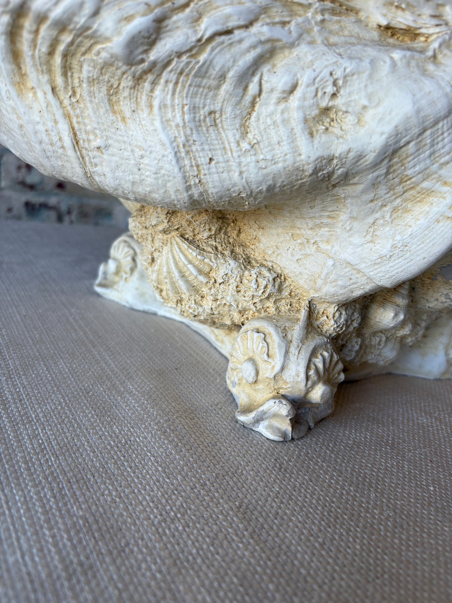 Vintage Monumental Shell Vessel