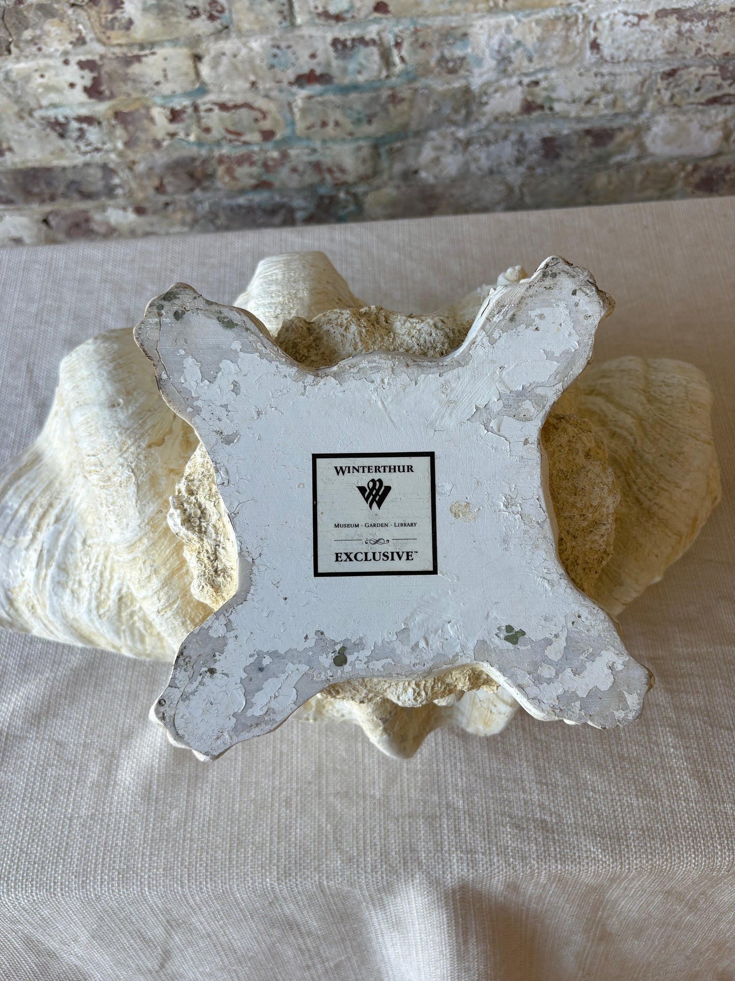 Vintage Monumental Shell Vessel