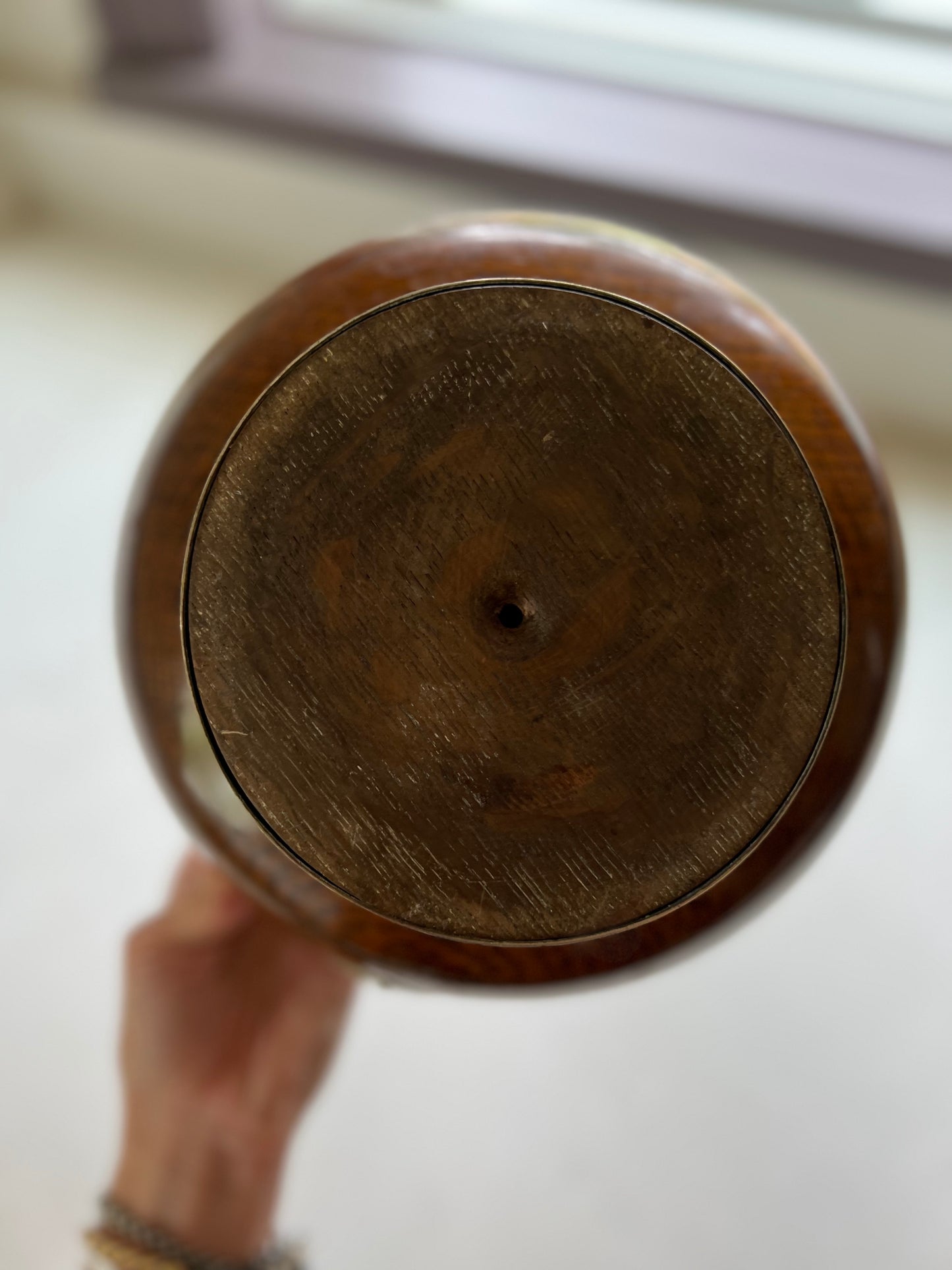 Vintage English Oak Trophy Bowl circa early 1900's - Small