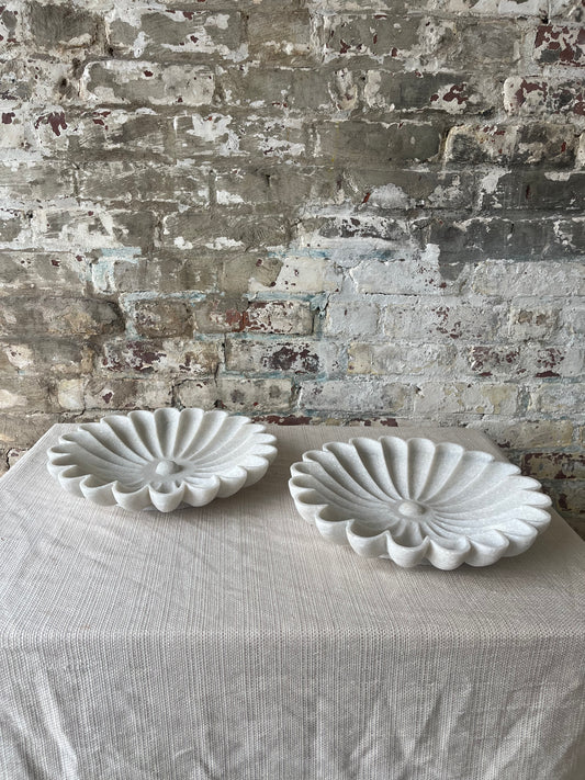 Handcrafted Marble Flower Bowl [Only 1 left!]