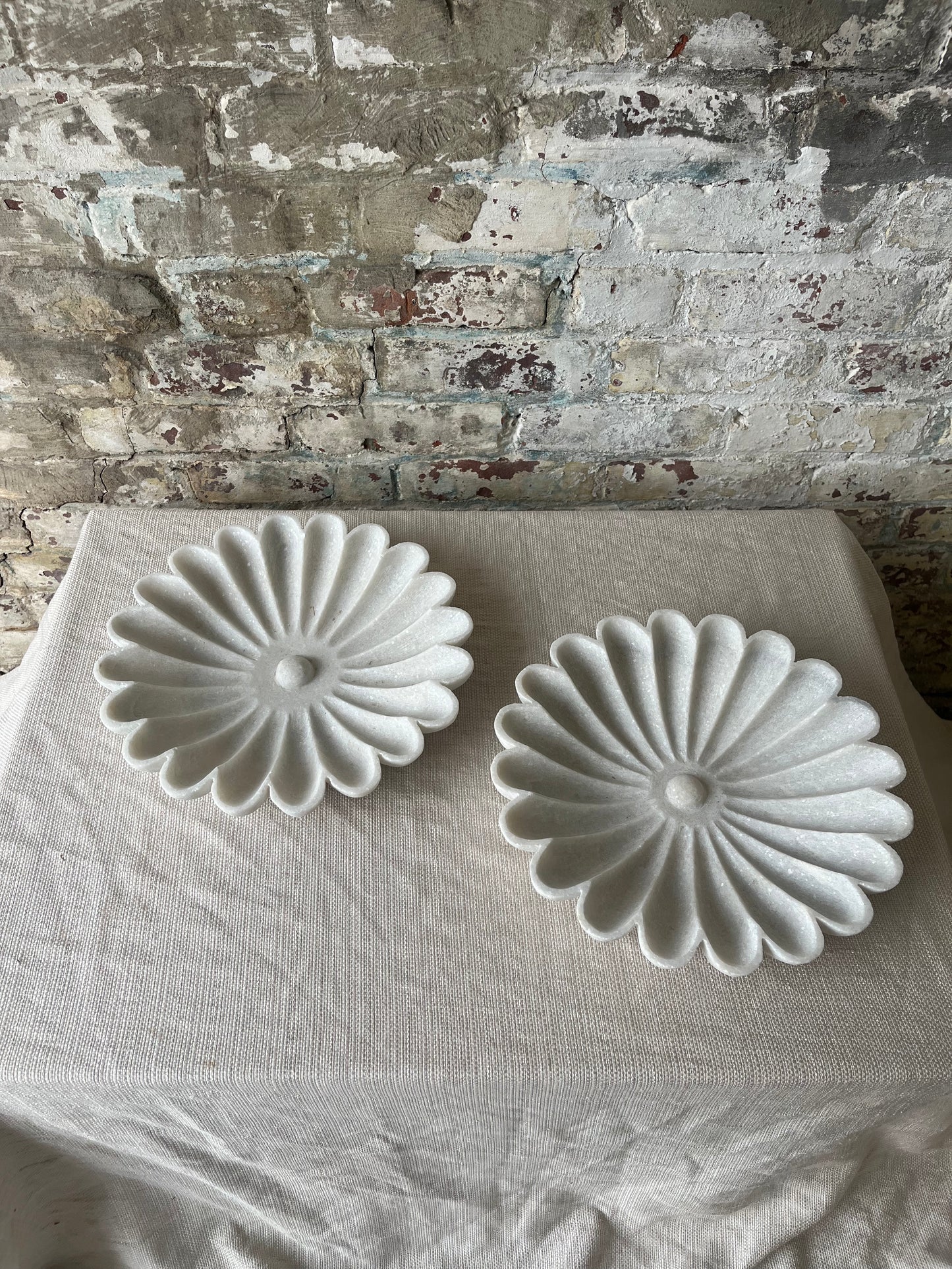 Handcrafted Marble Flower Bowl [Only 1 left!]