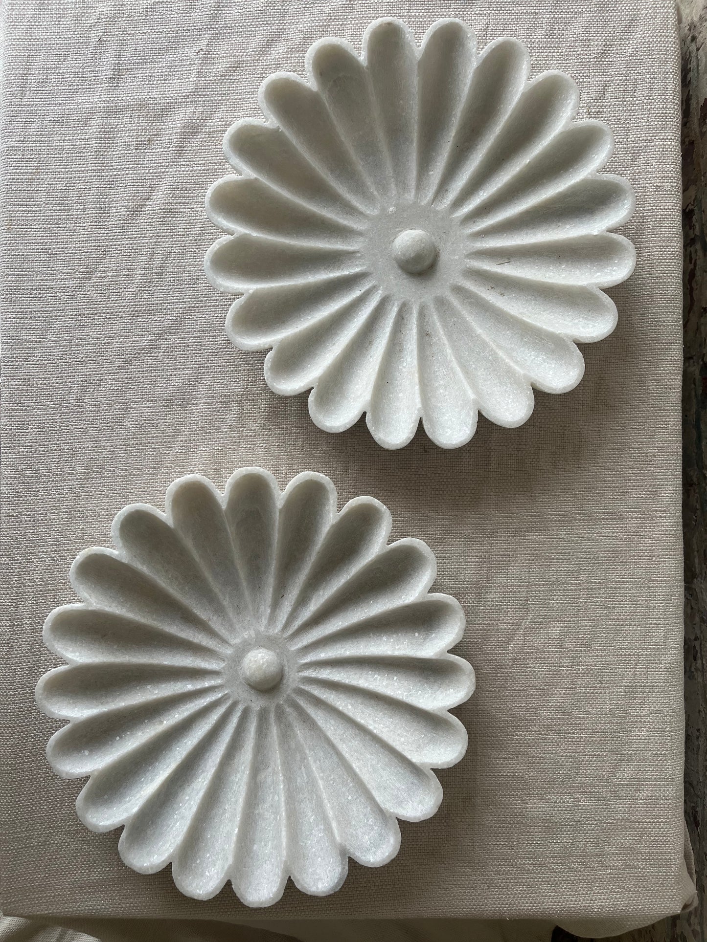Handcrafted Marble Flower Bowl [Only 1 left!]