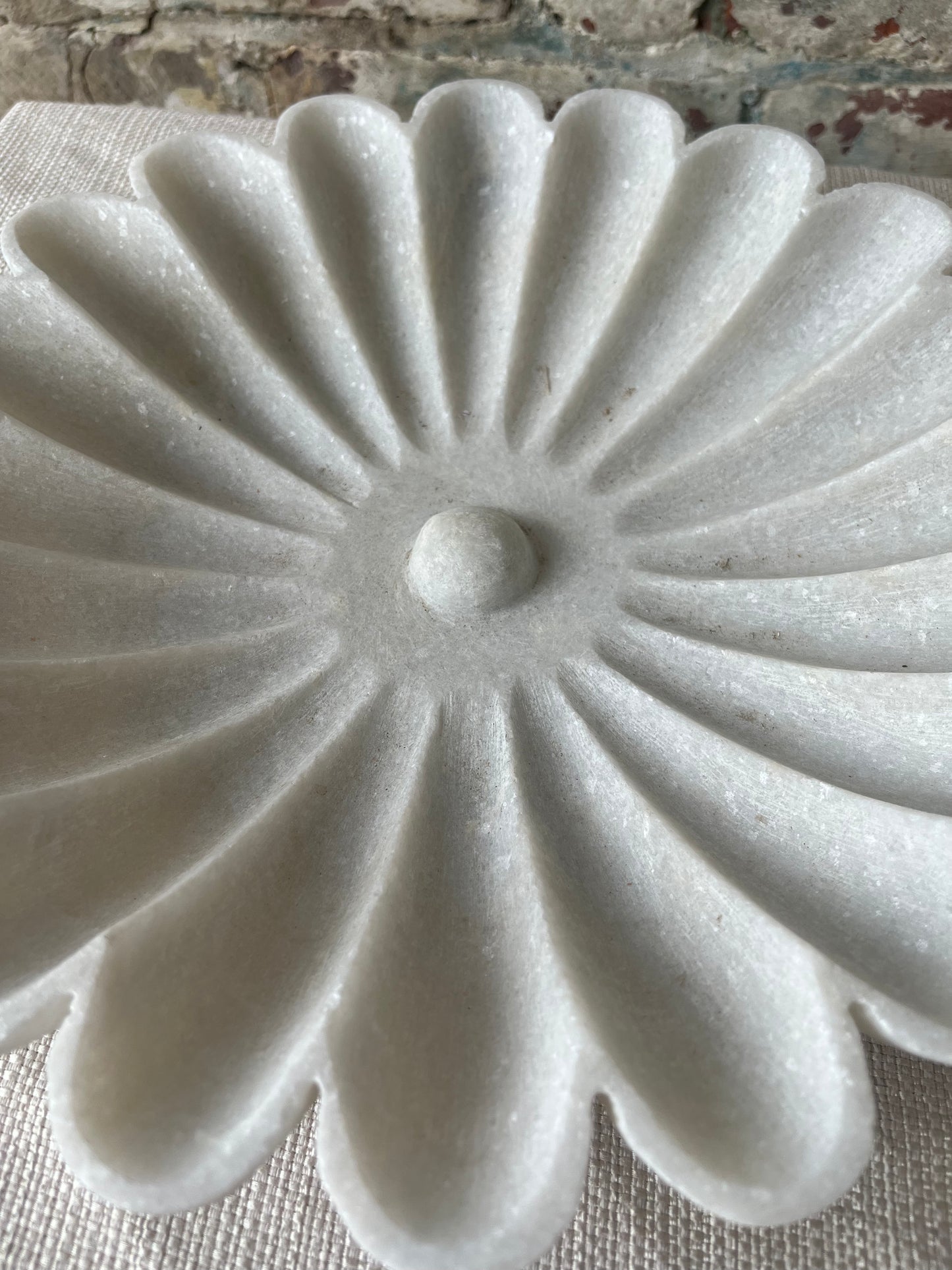 Handcrafted Marble Flower Bowl [Only 1 left!]