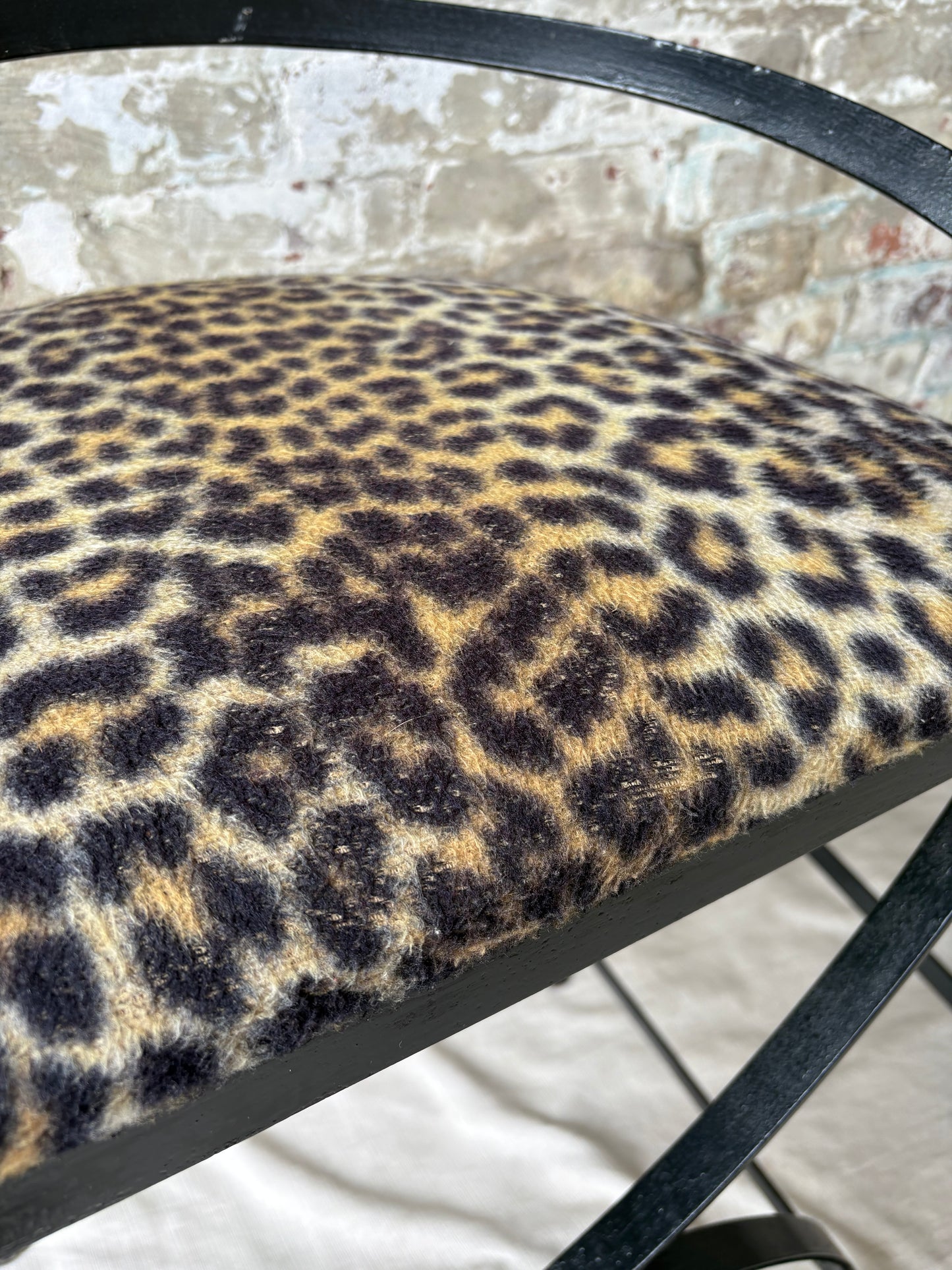 Black Iron Barstools - Set of 3