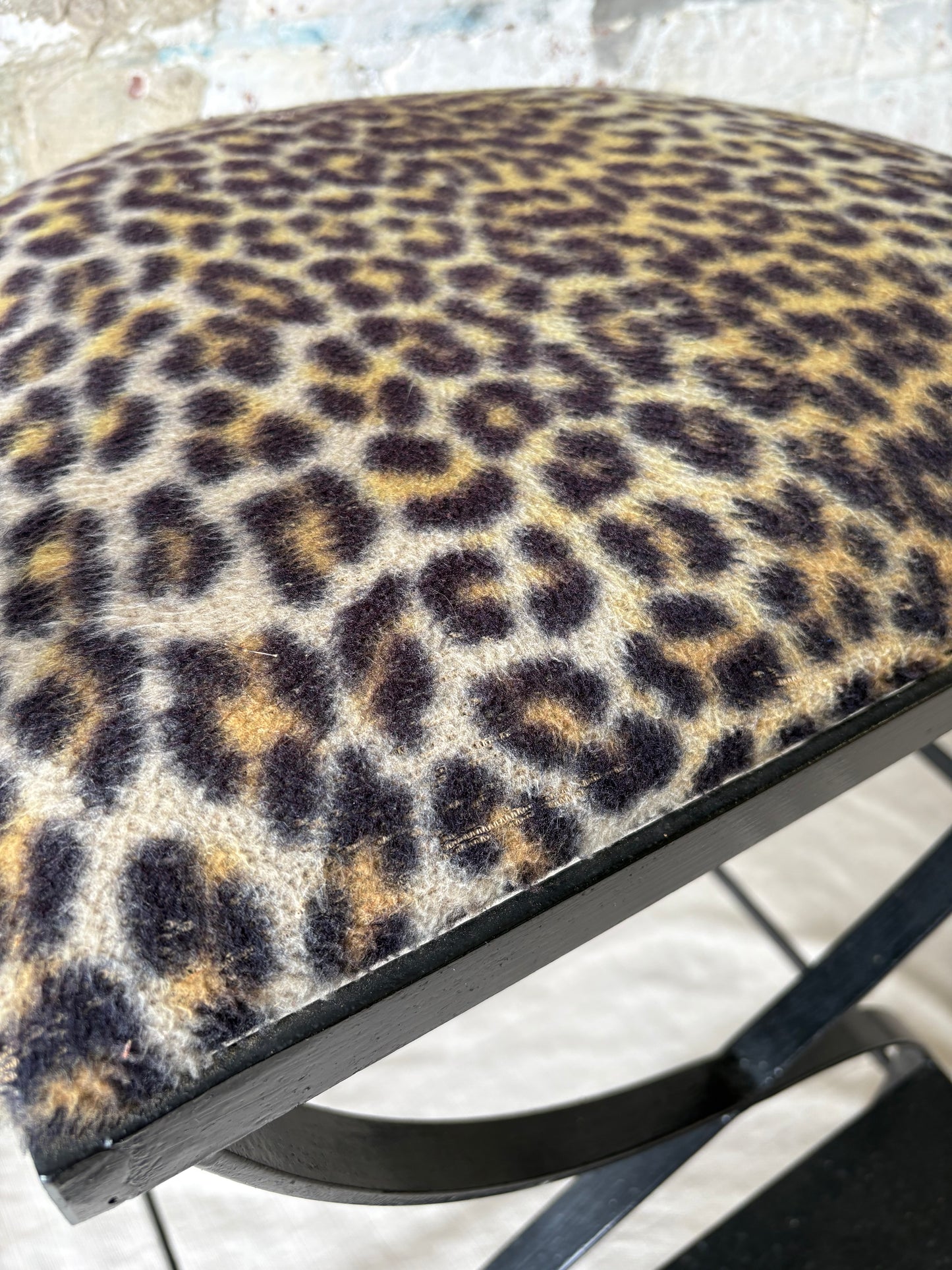 Black Iron Barstools - Set of 3