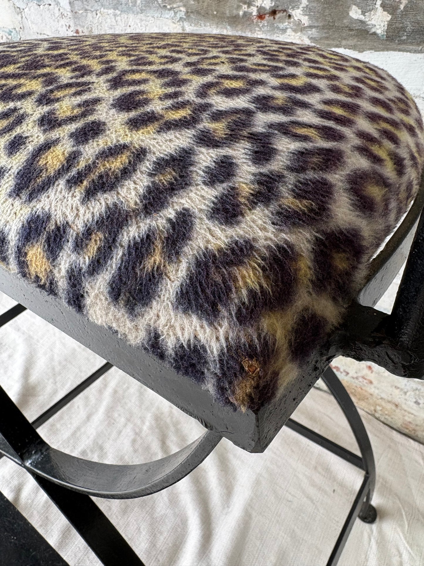 Black Iron Barstools - Set of 3