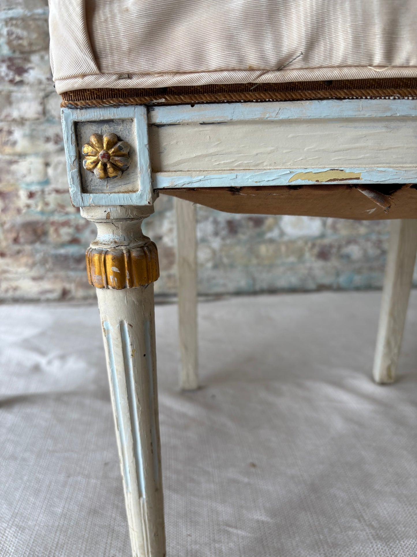 Pair of Antique Neoclassical Painted Side Chairs – Provenance from the Heiress of Macy’s Estate