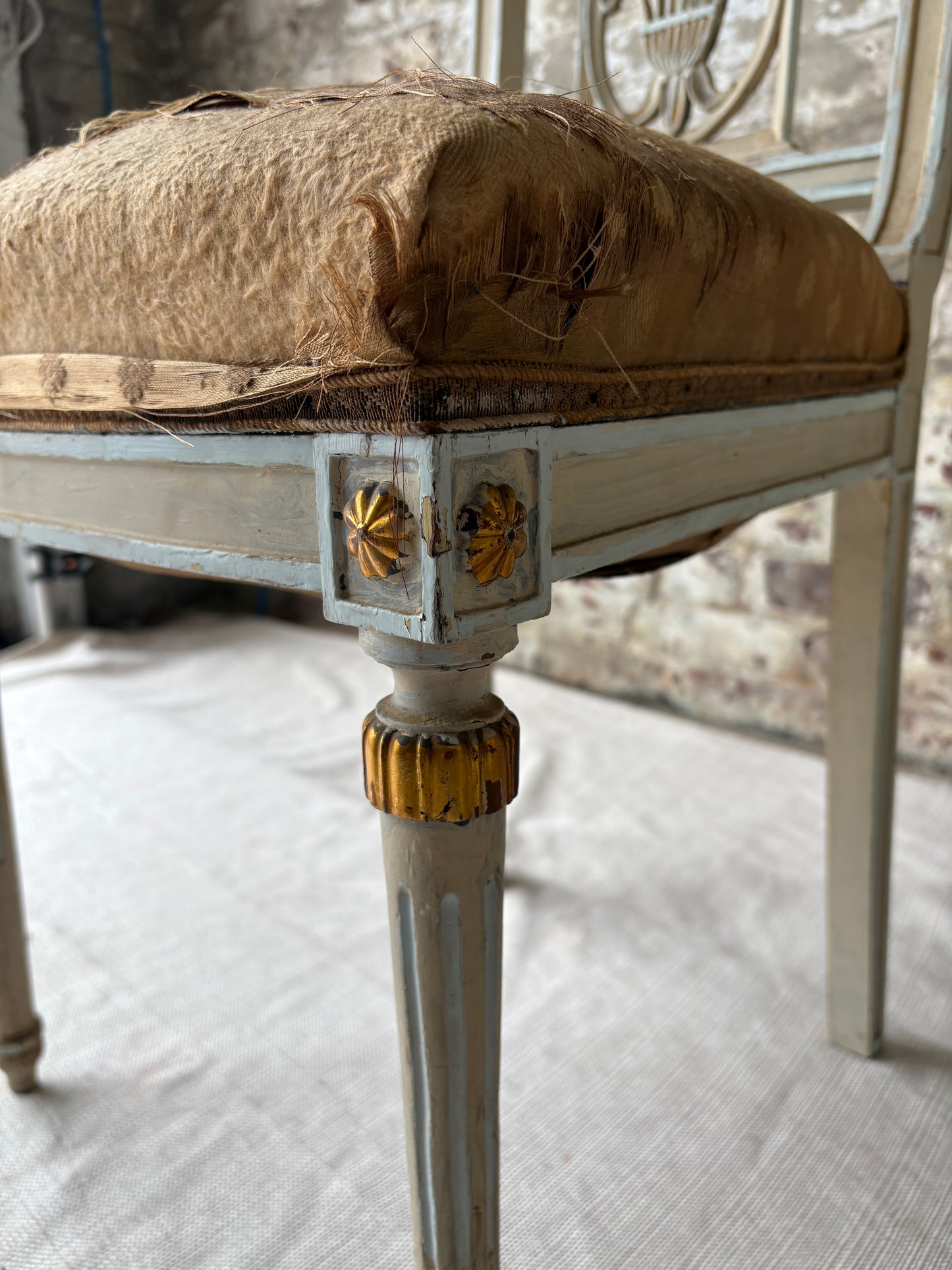 Pair of Antique Neoclassical Painted Side Chairs – Provenance from the Heiress of Macy’s Estate