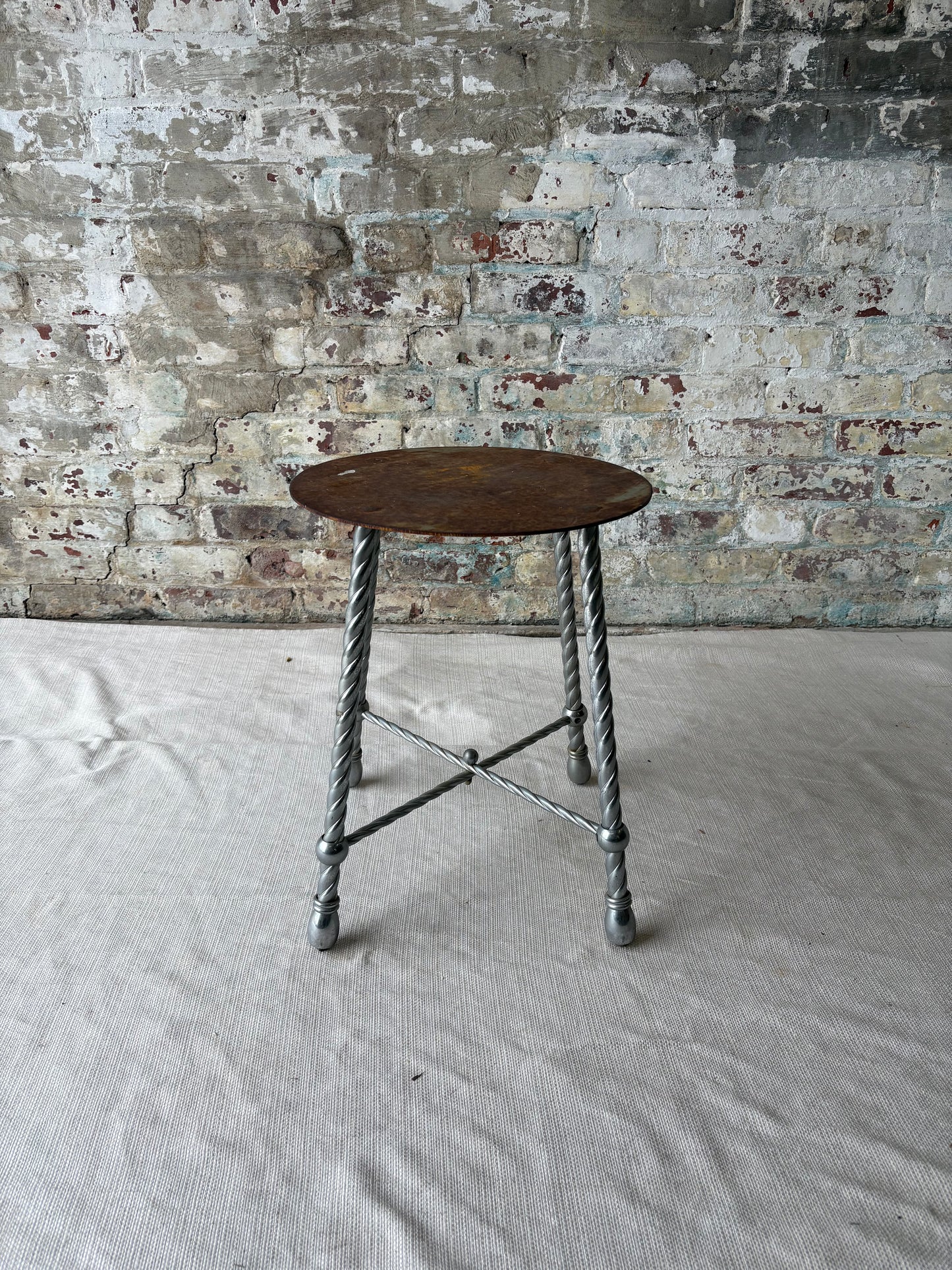 Vintage Circus Elephant Pedestal Stool / Side Table