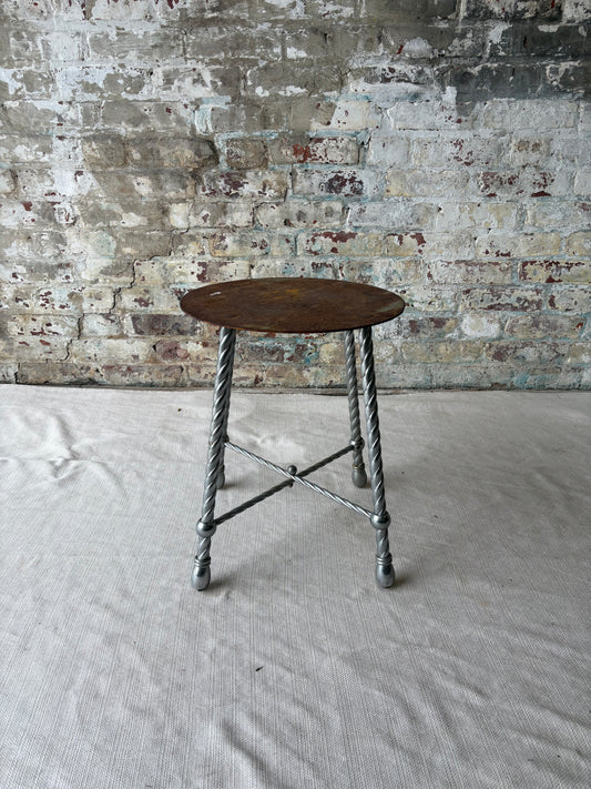 Vintage Circus Elephant Pedestal Stool / Side Table