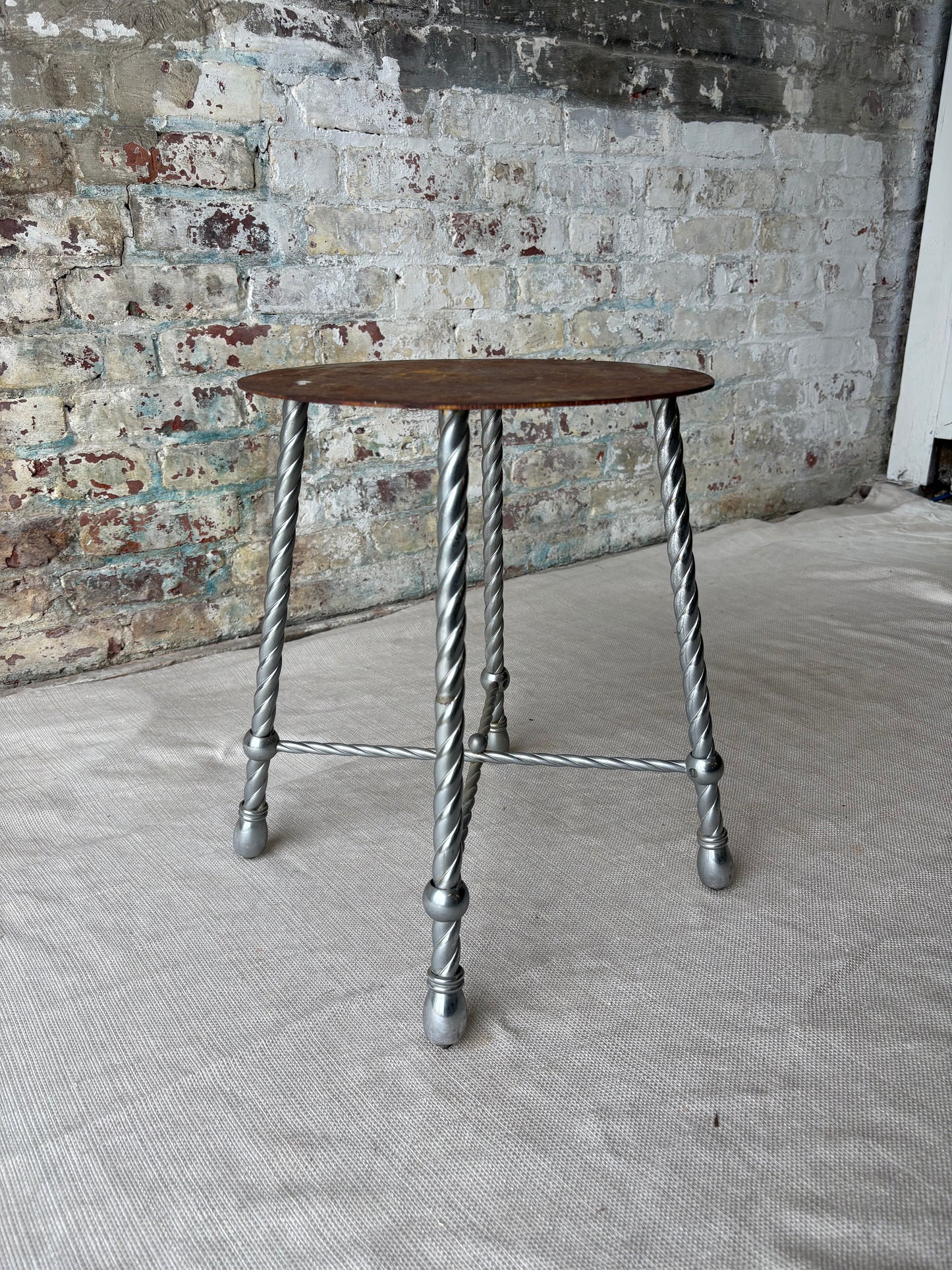 Vintage Circus Elephant Pedestal Stool / Side Table