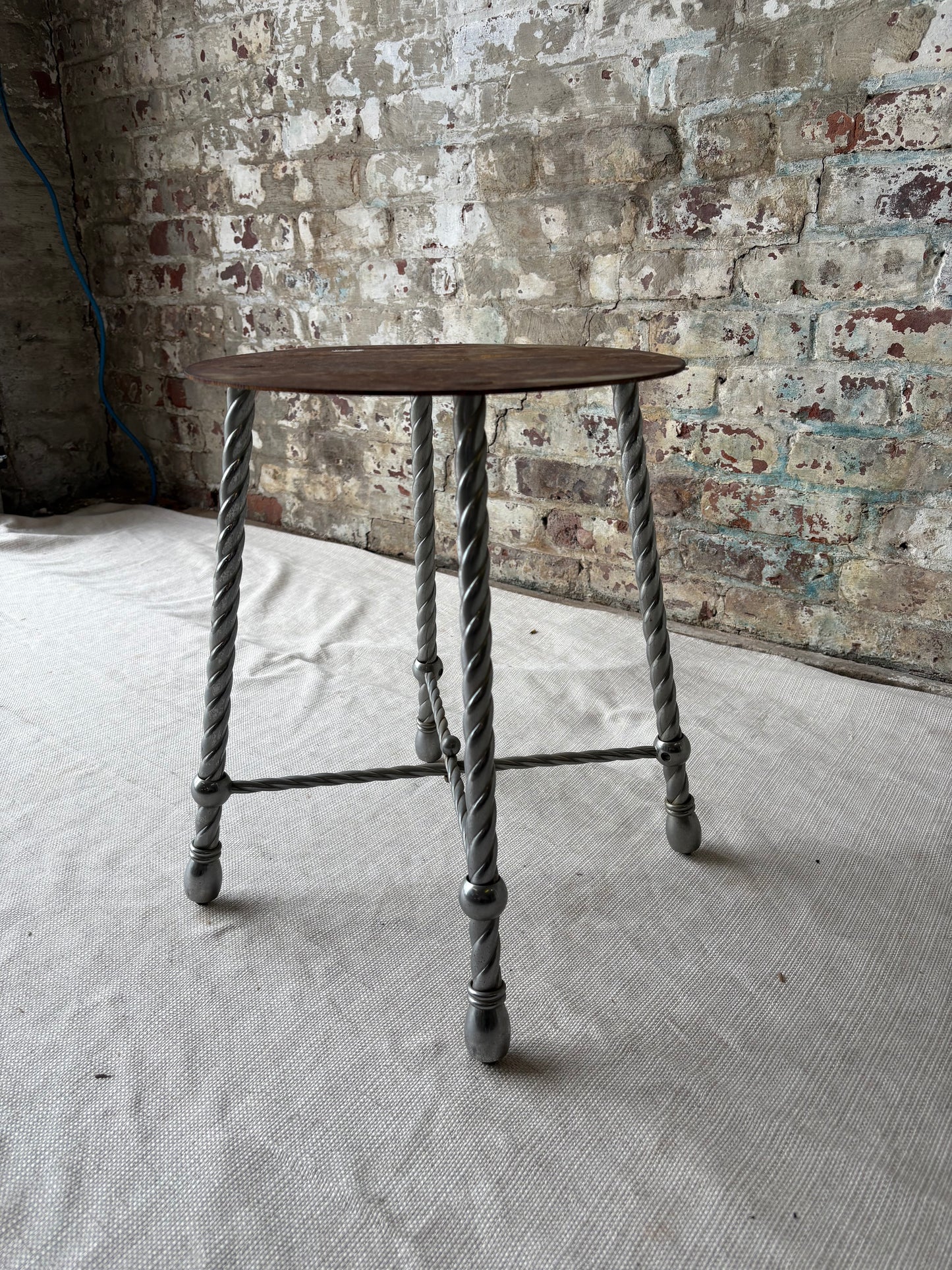 Vintage Circus Elephant Pedestal Stool / Side Table