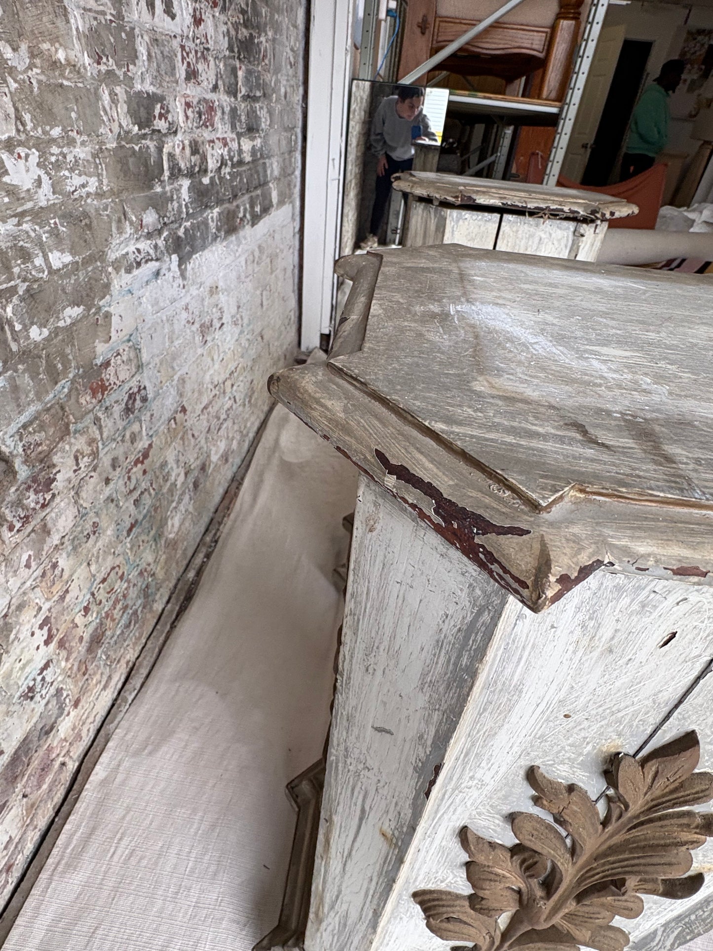 Pair of Vintage Wood Pedestals