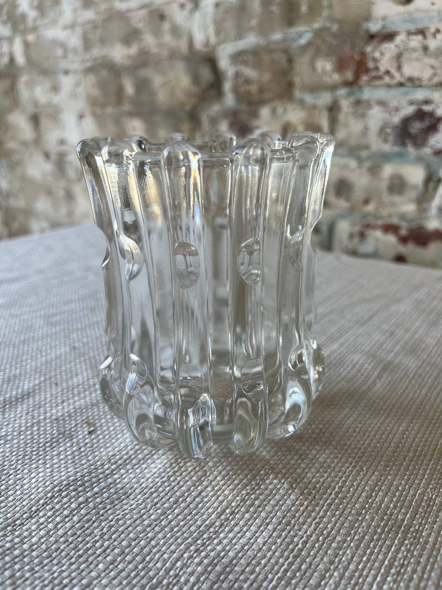 Vintage Imperial Glass Ohio Broken Column Open Sugar, Spooner or Vase