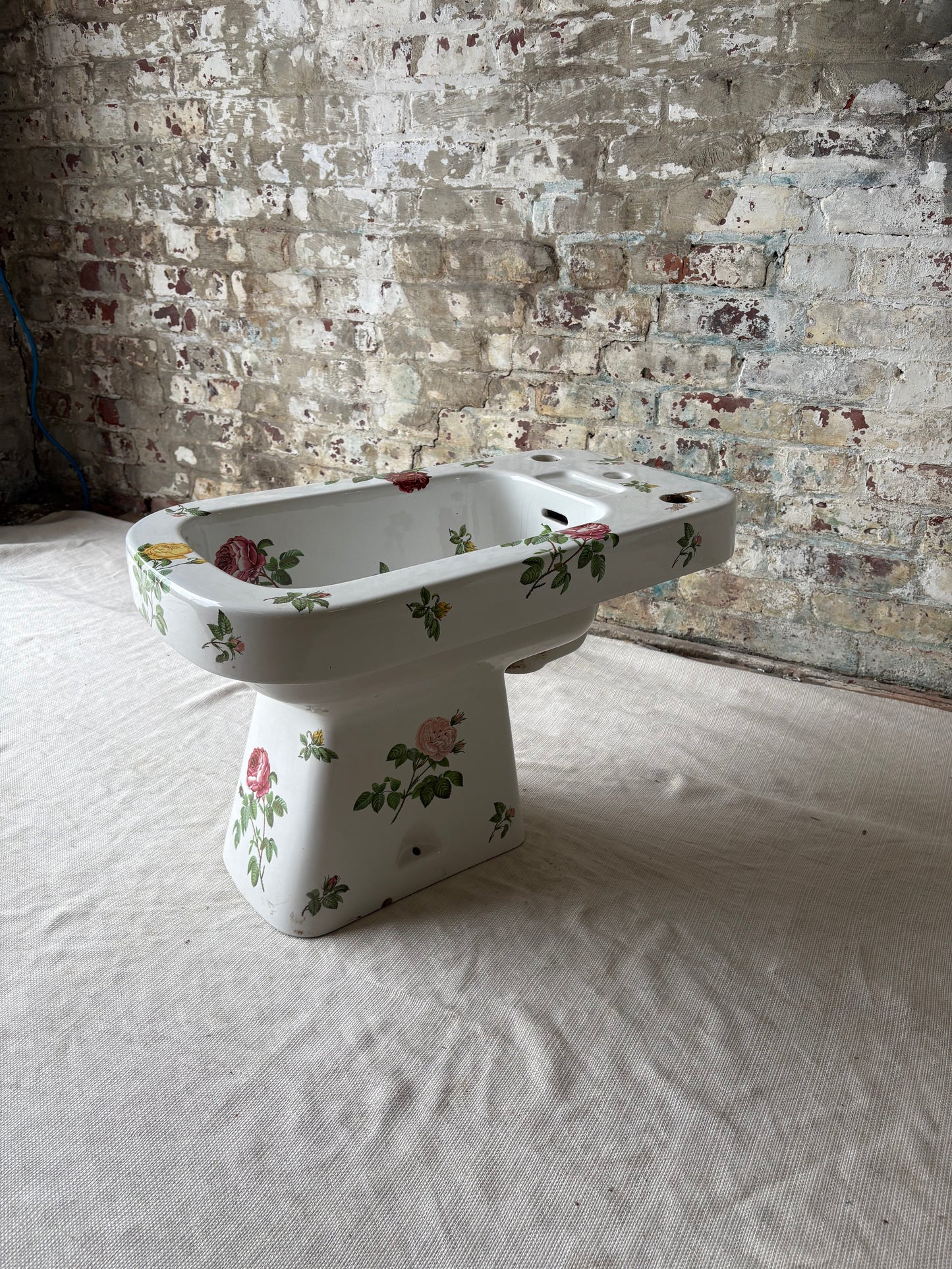 Rare Hand-Painted Floral Porcelain Bidet from the Estate of the Heiress to Macy’s