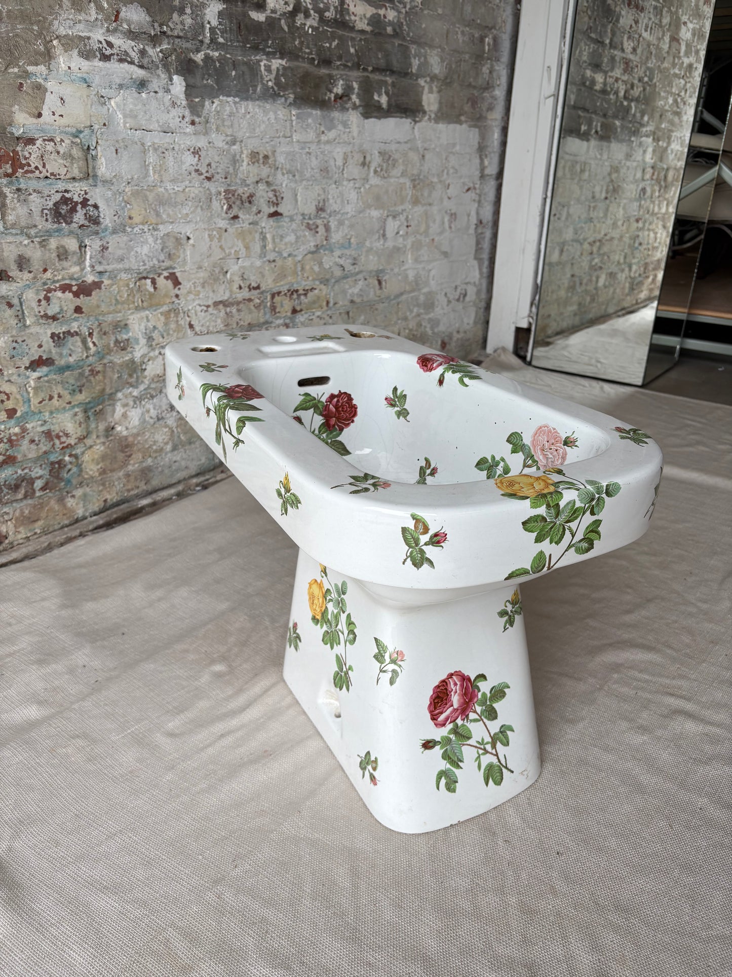 Rare Hand-Painted Floral Porcelain Bidet from the Estate of the Heiress to Macy’s