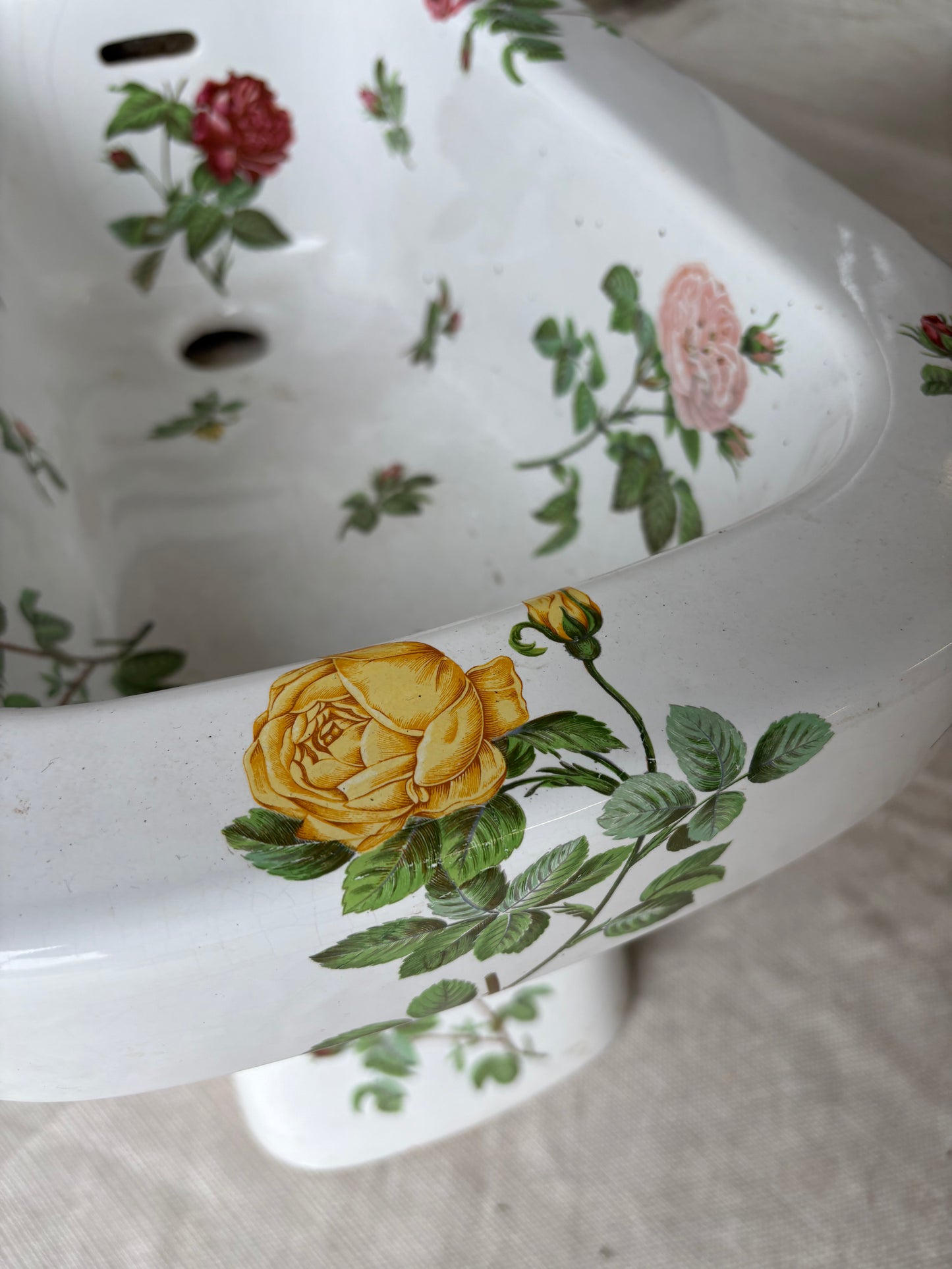 Rare Hand-Painted Floral Porcelain Bidet from the Estate of the Heiress to Macy’s