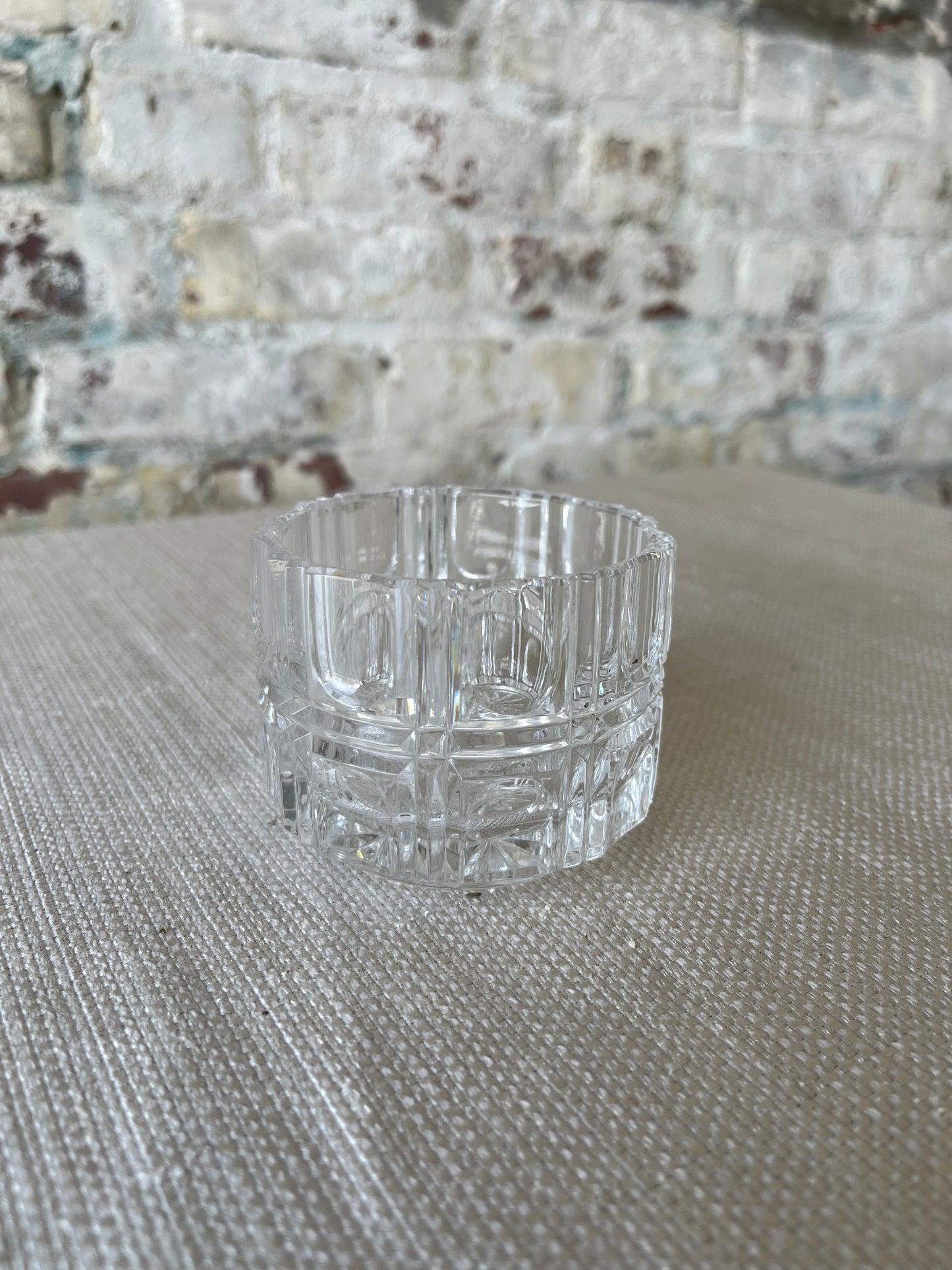 Vintage German Crystal Sugar Bowl