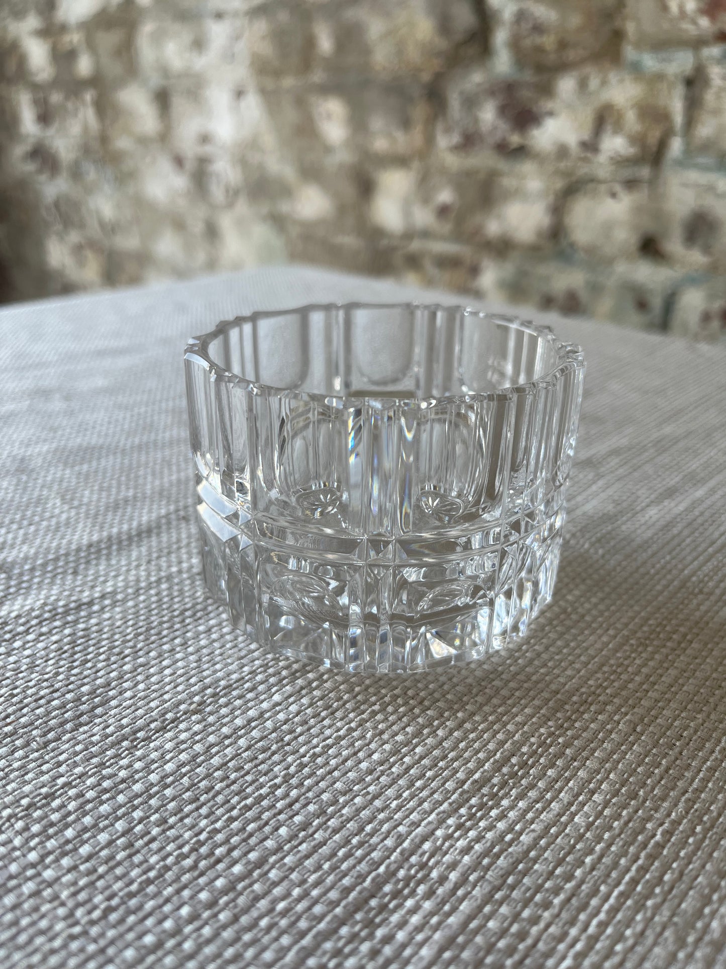 Vintage German Crystal Sugar Bowl
