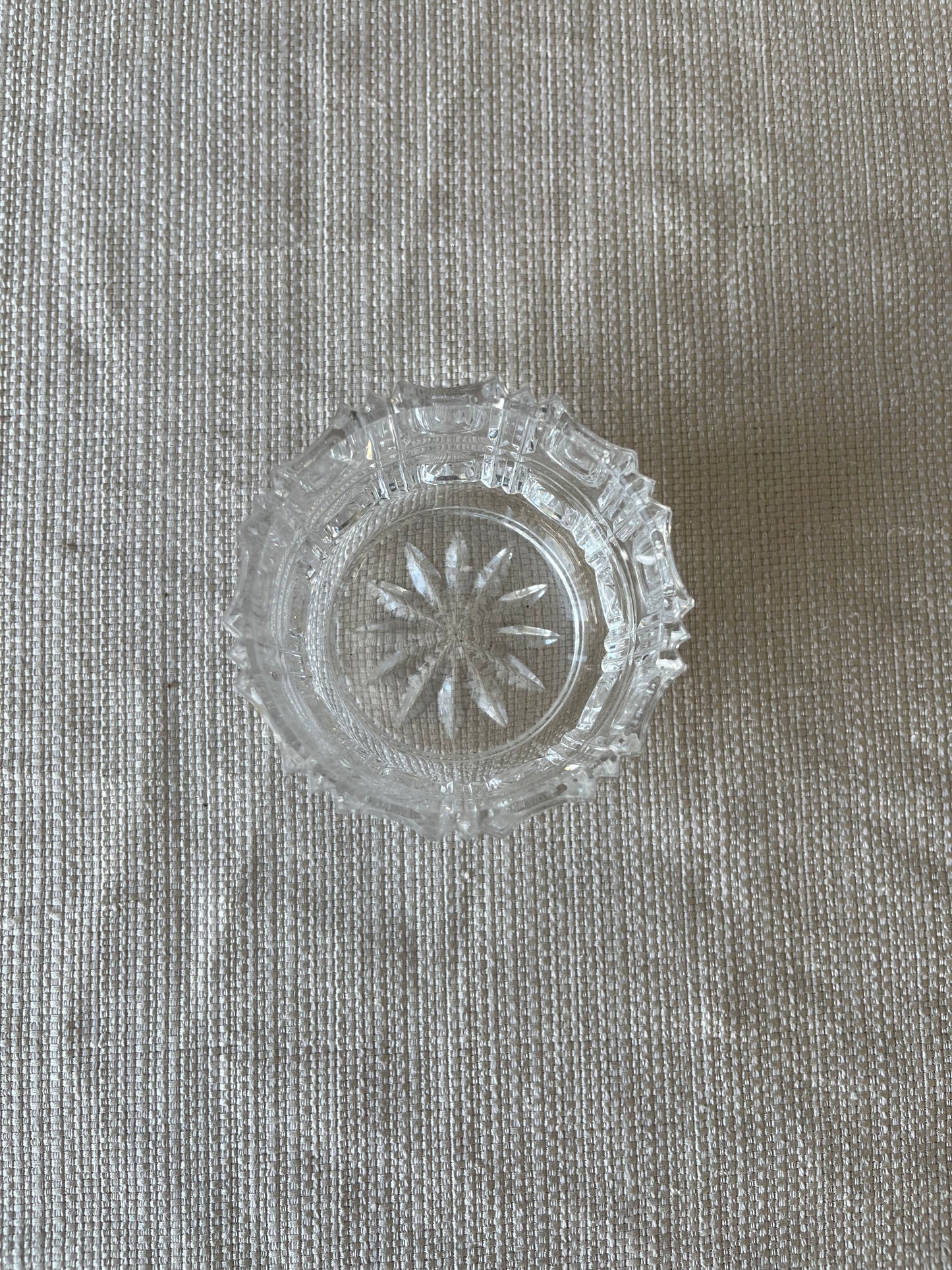 Vintage German Crystal Sugar Bowl