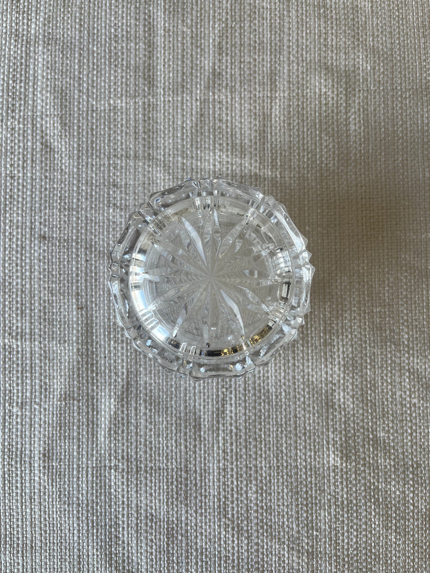 Vintage German Crystal Sugar Bowl