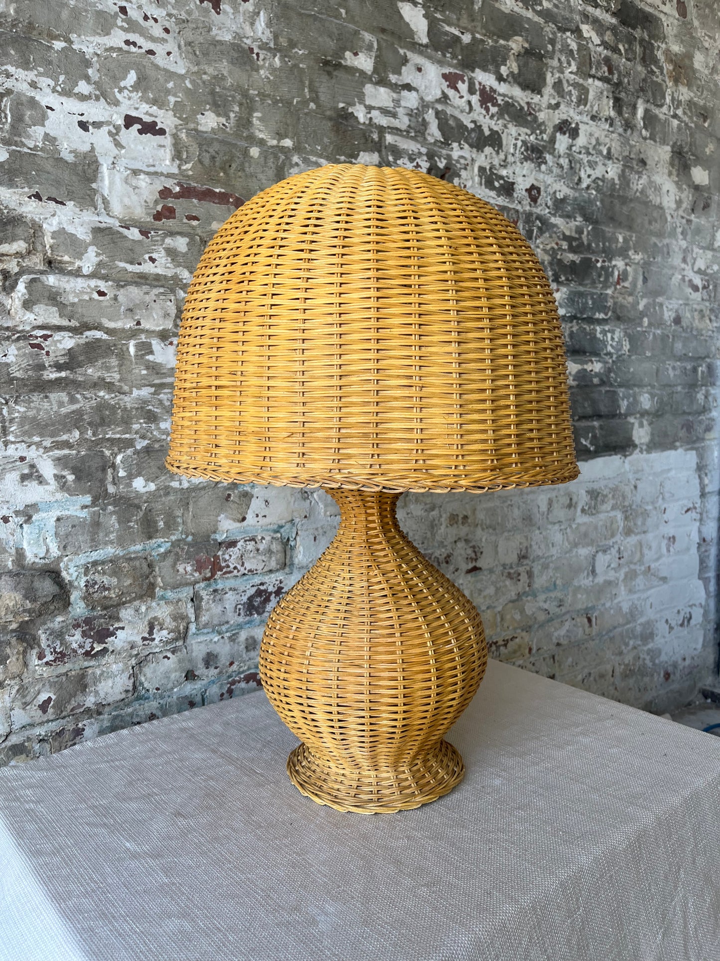 Large Wicker Lamp