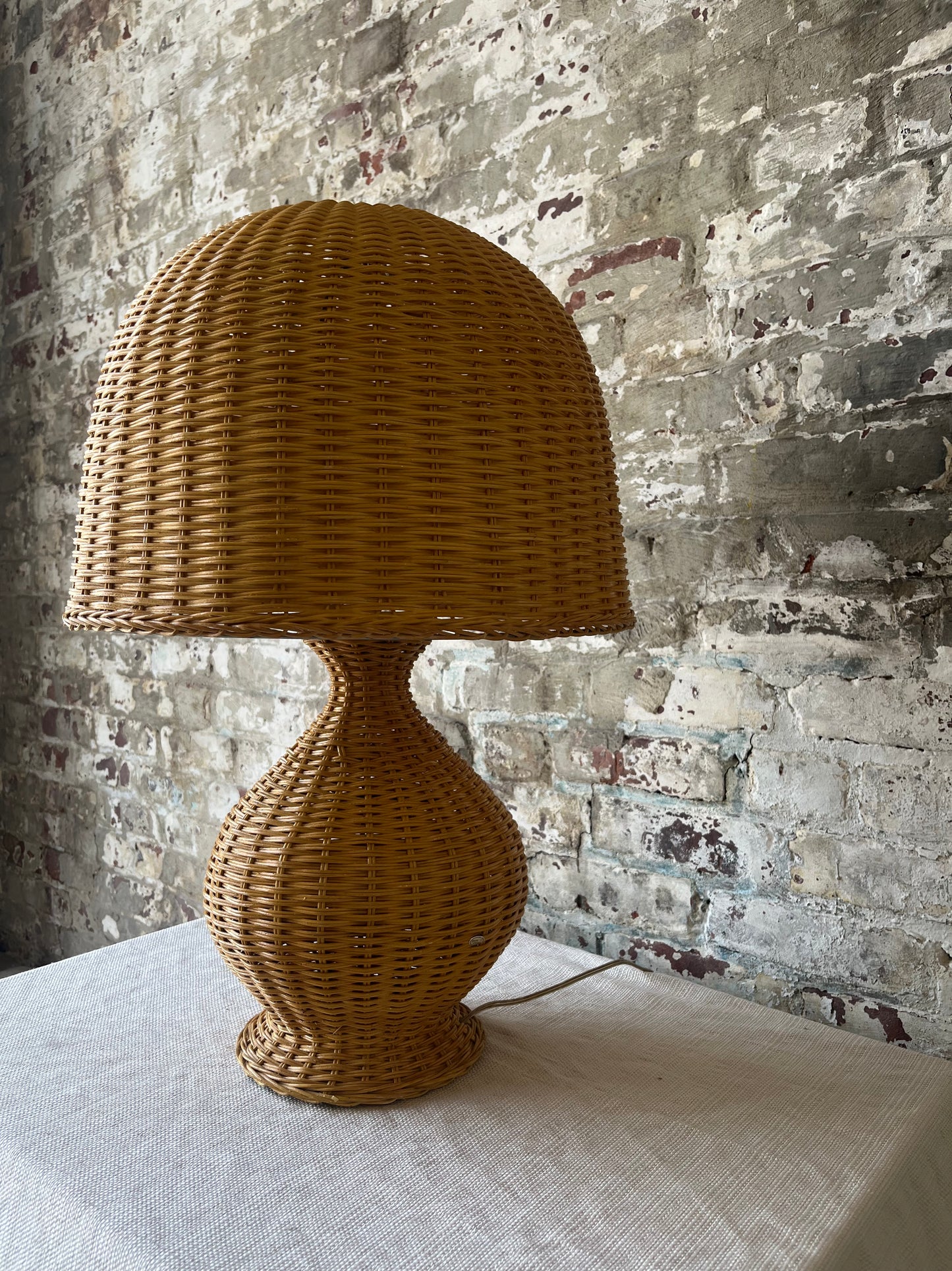 Large Wicker Lamp