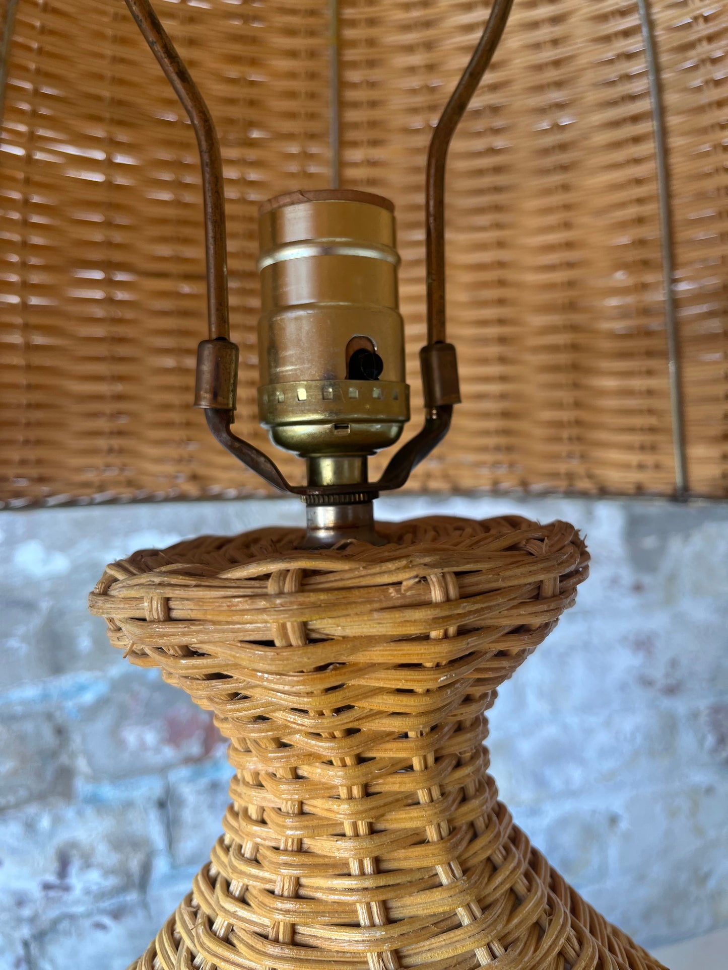 Large Wicker Lamp
