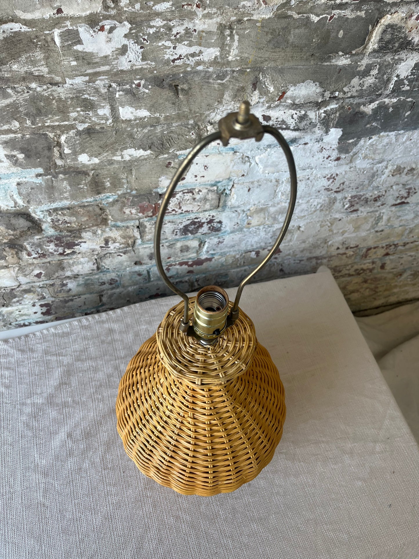 Large Wicker Lamp