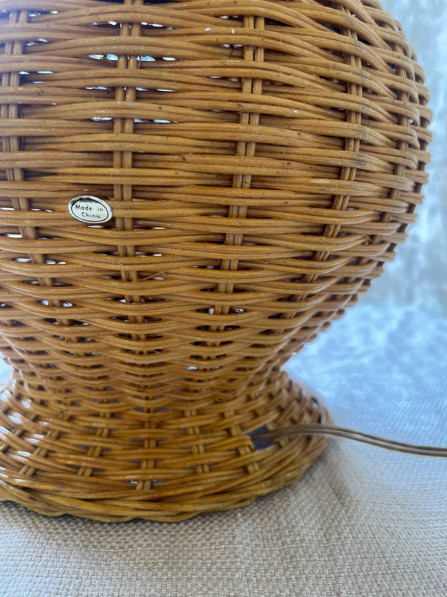 Large Wicker Lamp