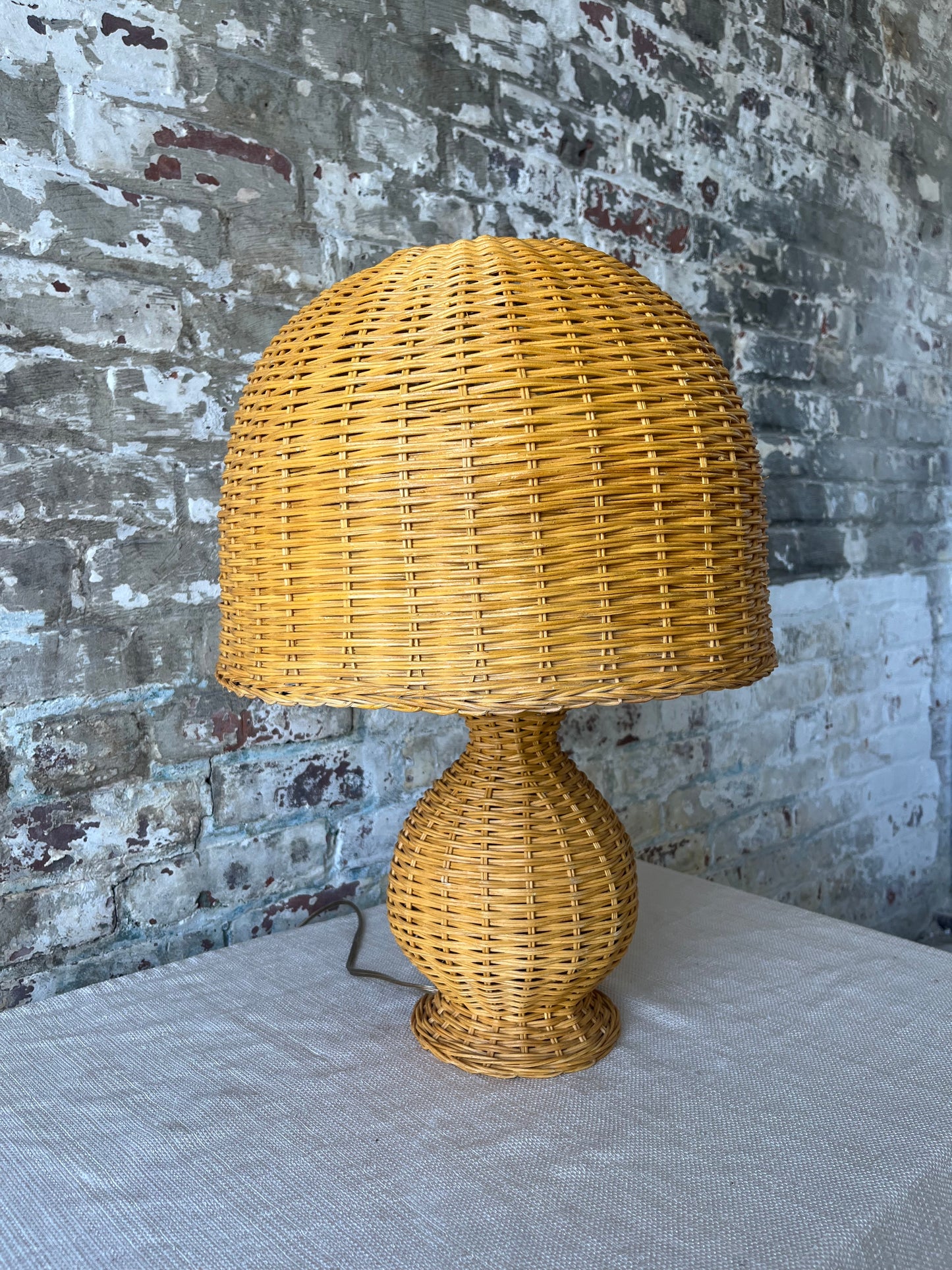 Small Wicker Lamp