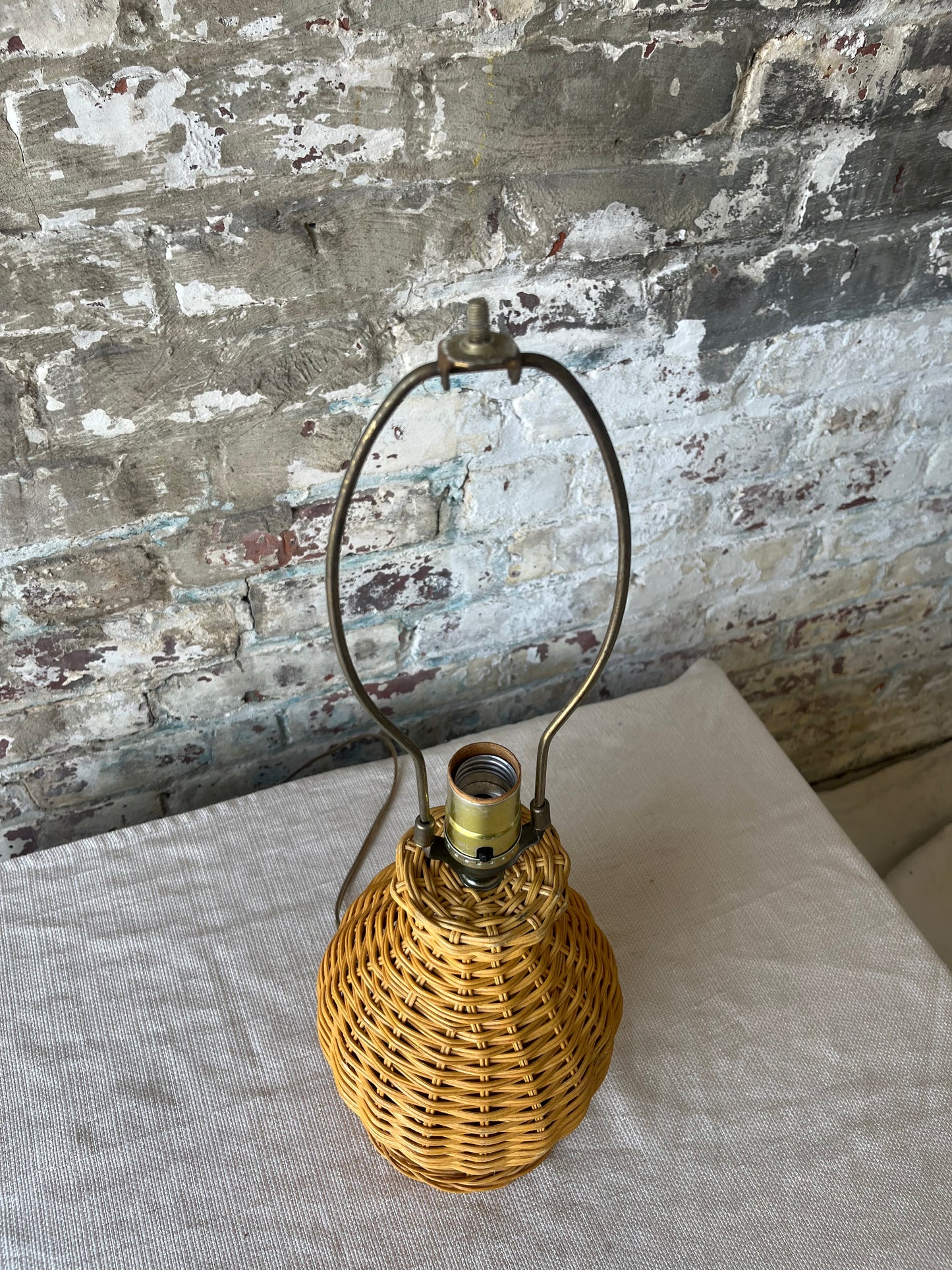 Small Wicker Lamp