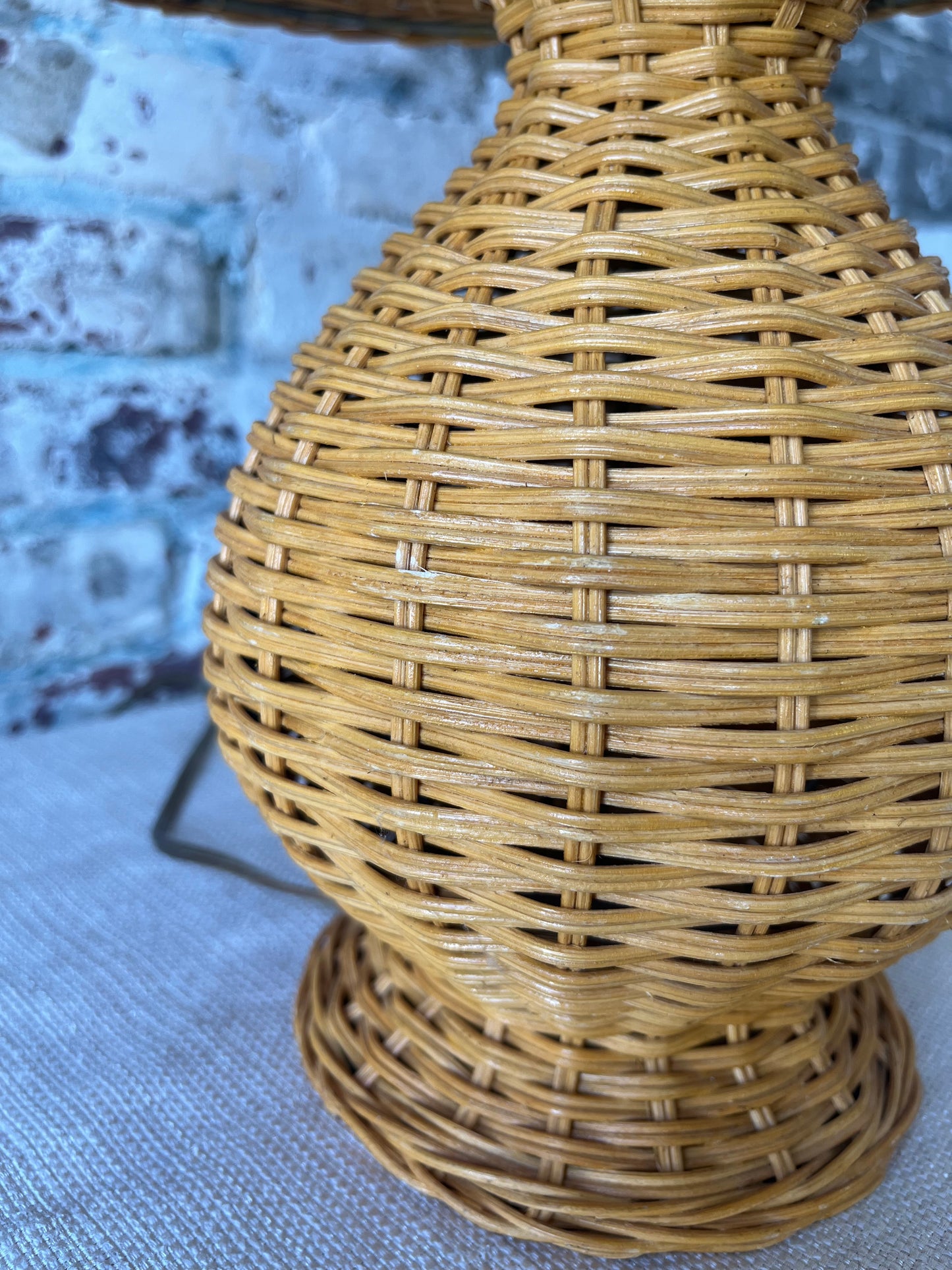 Small Wicker Lamp