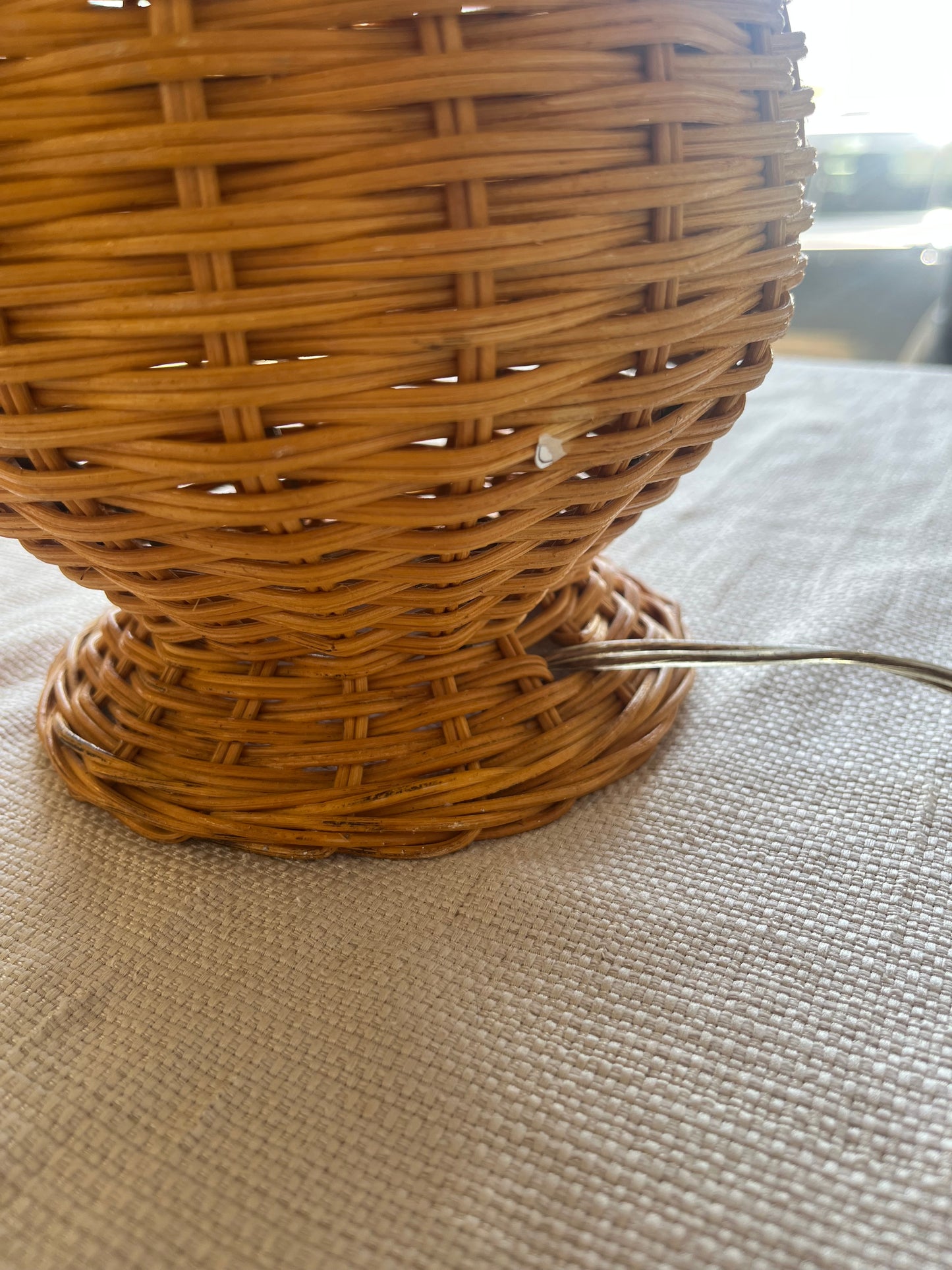 Small Wicker Lamp